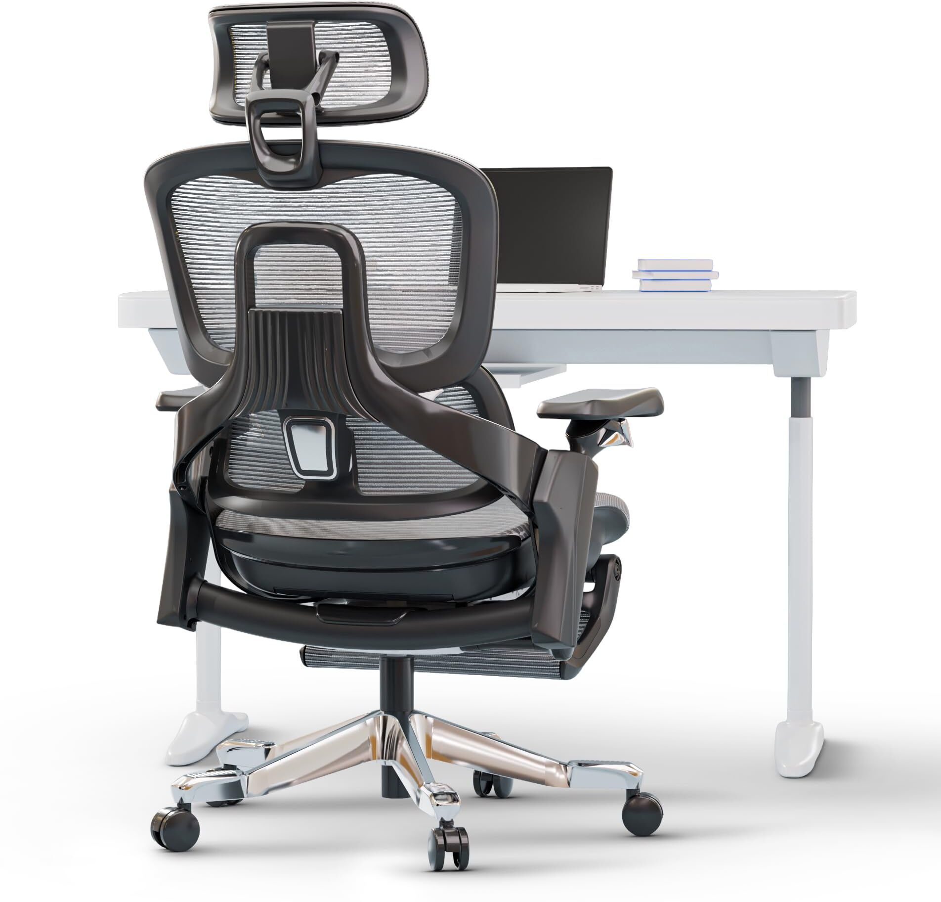 Ergonomic Office Chair 4D Armrest with Wired Cable Mechanism,3D Headrest Mesh Office Executive Chair-image-30