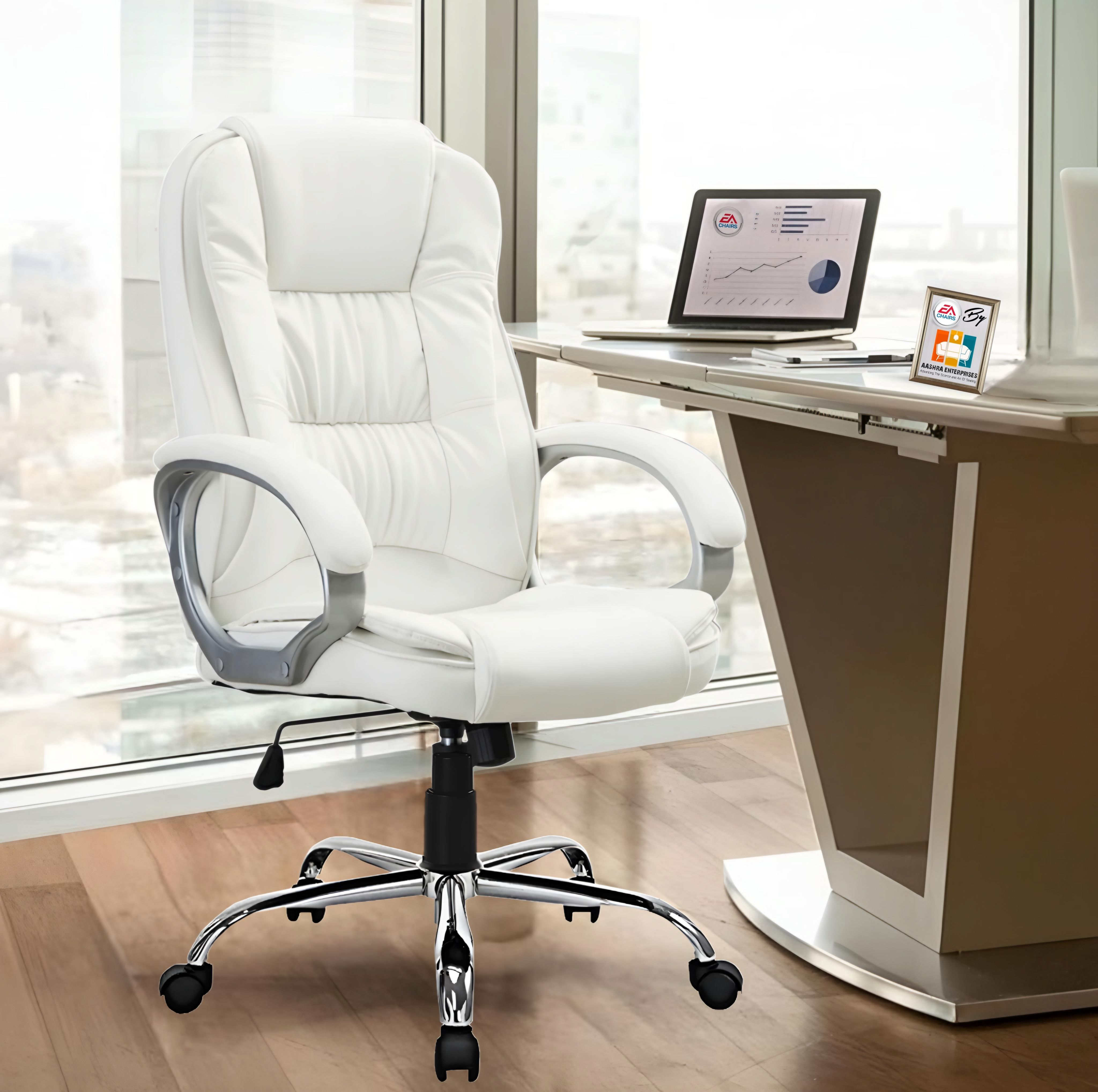 aashra enterprises K071 Pro High Back Ergonomic High Grade Revolving Office Boss Chair Imported Leatherette Office Executive Chair-picture-20