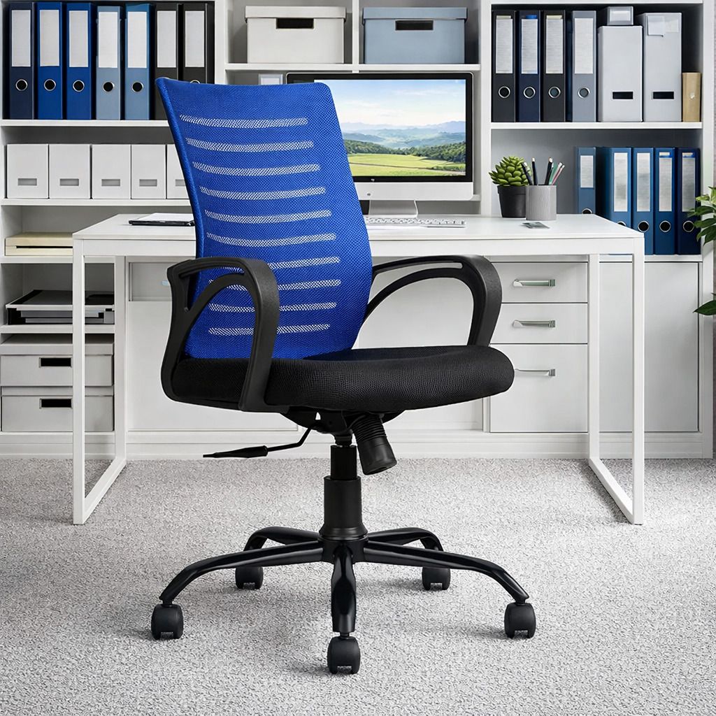 Office |Gammingr|Study| Meeting| Desk Chair Mesh Office Adjustable Arm Chair-image-11