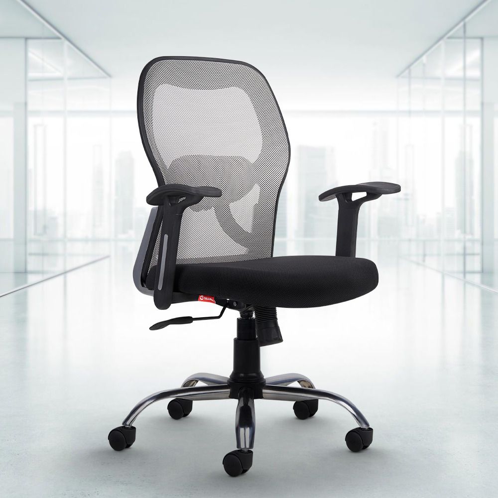 cellbell Taurus C100 Lite Mid Back Comfortable Mesh Office Arm Chair-picture-20