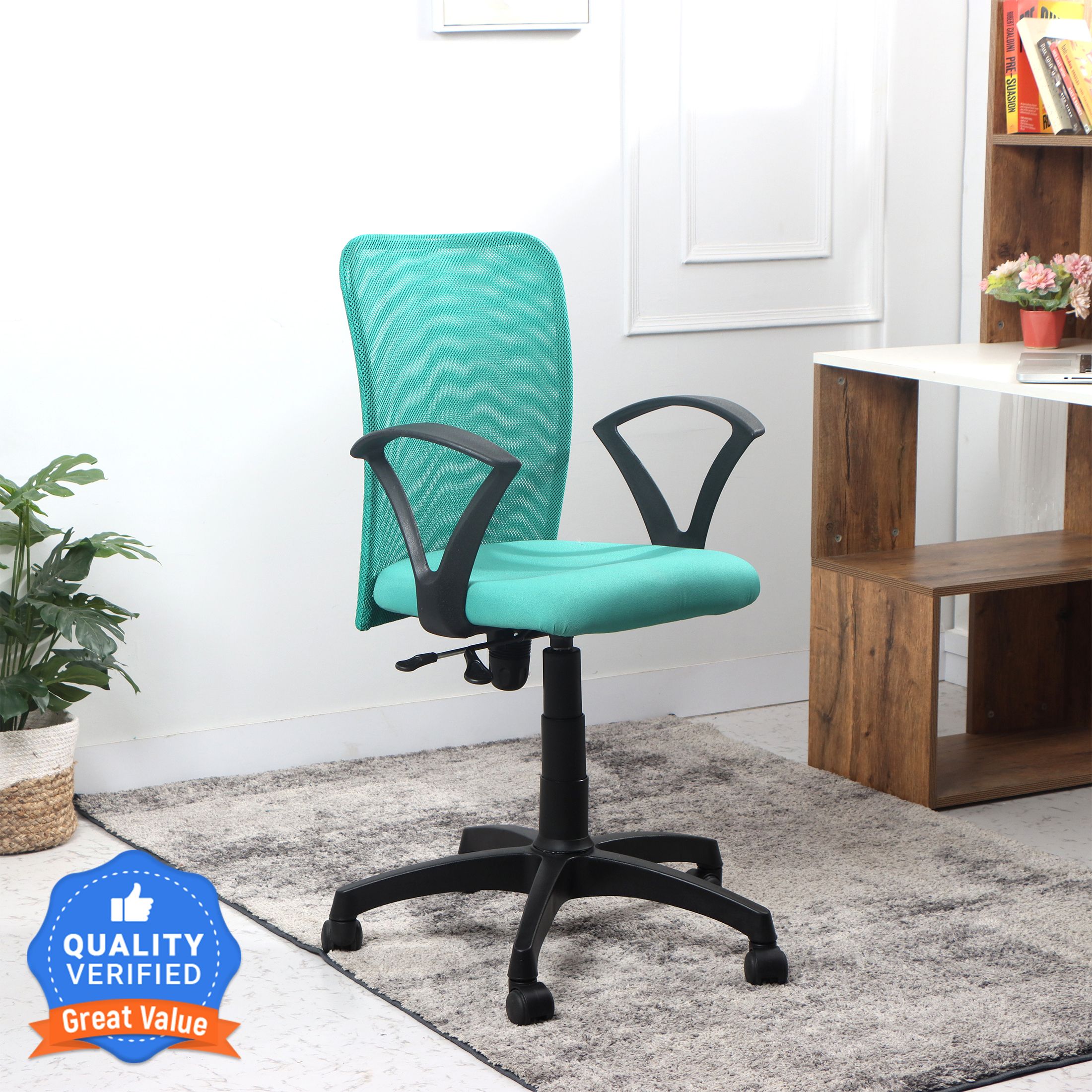 flipkart perfect homes Fabric Office Arm Chair-picture-35