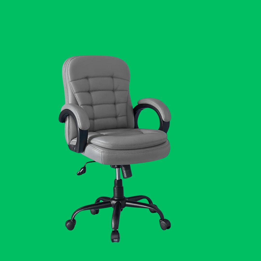 ErgoPro Mesh Office Chair with Adjustable Height and Lumbar Support Leatherette Office Adjustable Arm Chair-image-23