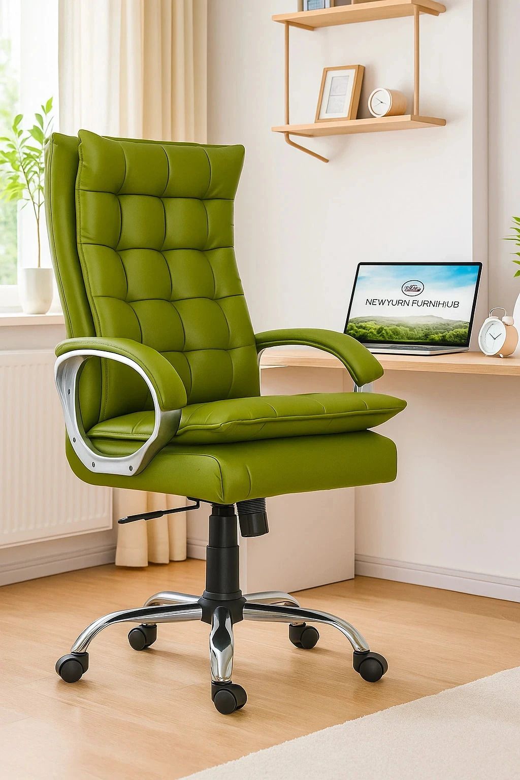 BOXER Premium Leather Boss office chair with 2 Yrs parts repl. Wty Leather Office Adjustable Arm Chair-image-23