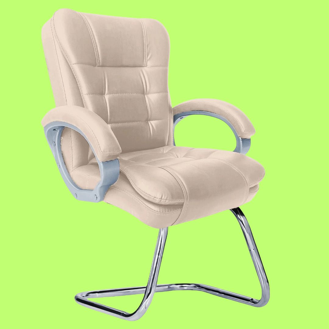 PrimeComfort Executive Mesh Office Chair with Cushioned Seat Leatherette Office Adjustable Arm Chair-image-22
