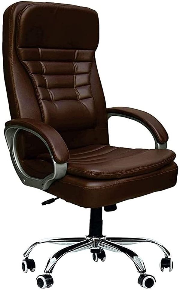Bonded Leather Office Adjustable Arm Chair-image-10