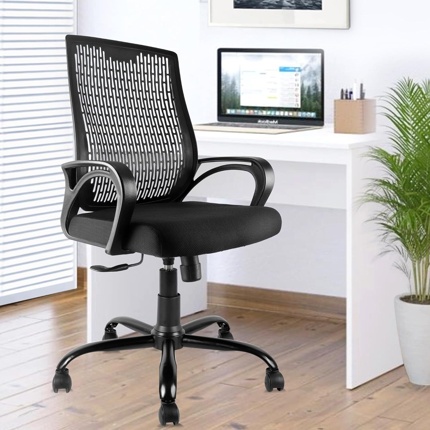 Airsense Mid Back Office Chair for Work from Home/Study, Tilt Lock,Metal Base Mesh Office Executive Chair-image-17