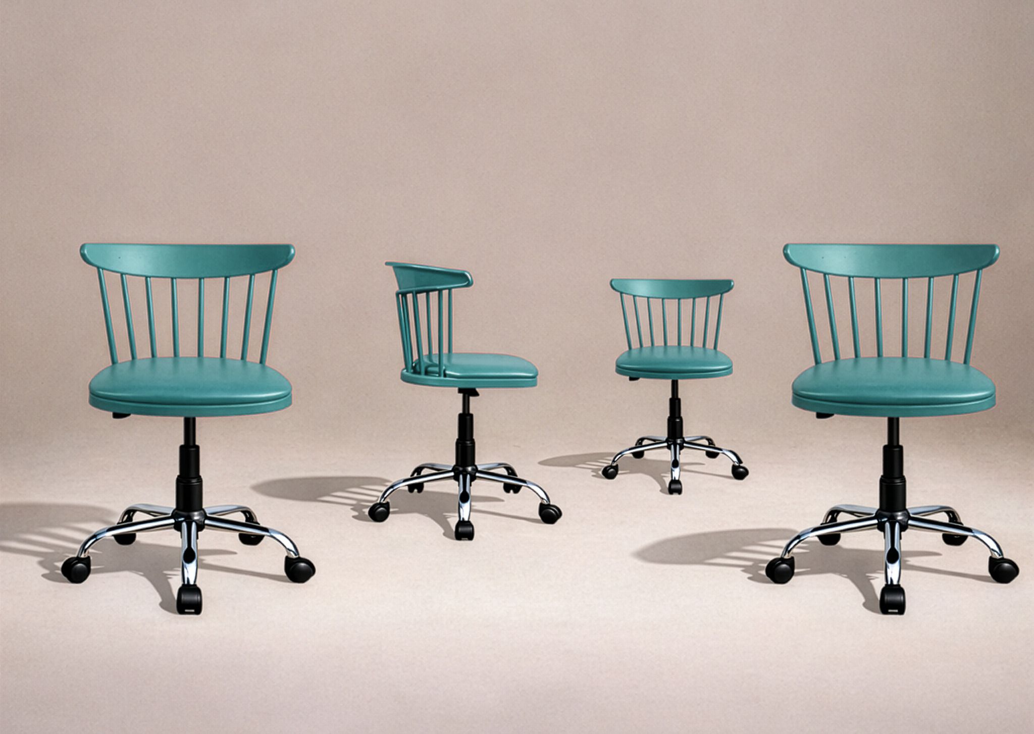 Royal Revolving, Unique Design, Height Adjustable, Home/Study/Computer/Desk Leatherette Office Executive Chair-image-23