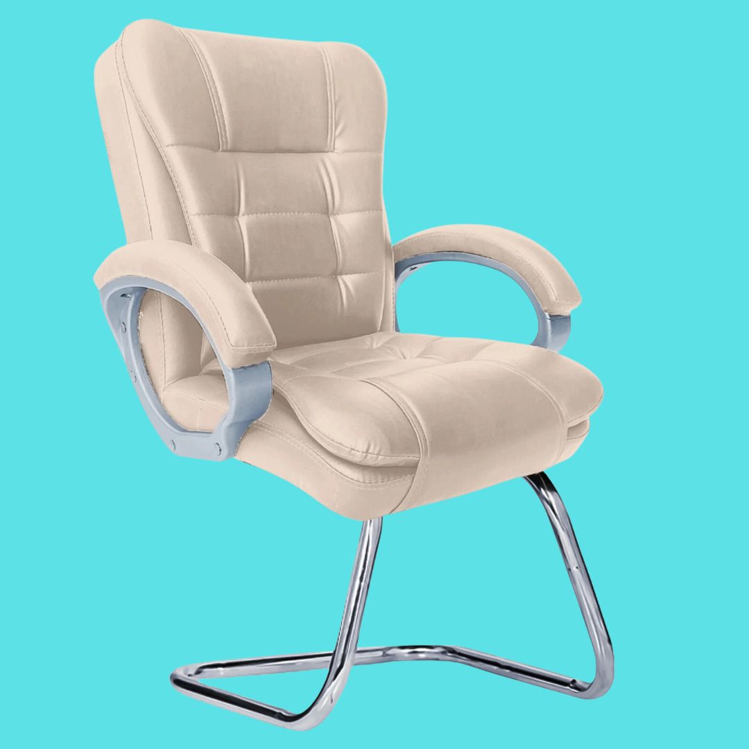 SmartErgo Mesh Study Chair with Hydraulic Lift and Smooth Casters Leatherette Office Adjustable Arm Chair-image-1