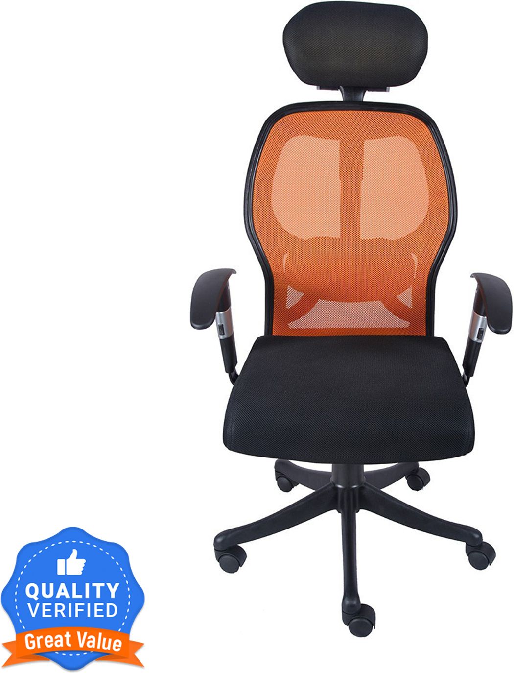 flipkart perfect homes Sango X Fabric Office Arm Chair-picture-10