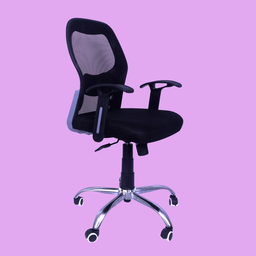 Ergonomic Mesh Office Chair Adjustable Armrest Lumbar Support Swivel Chair Linen Office Adjustable Arm Chair-image-35