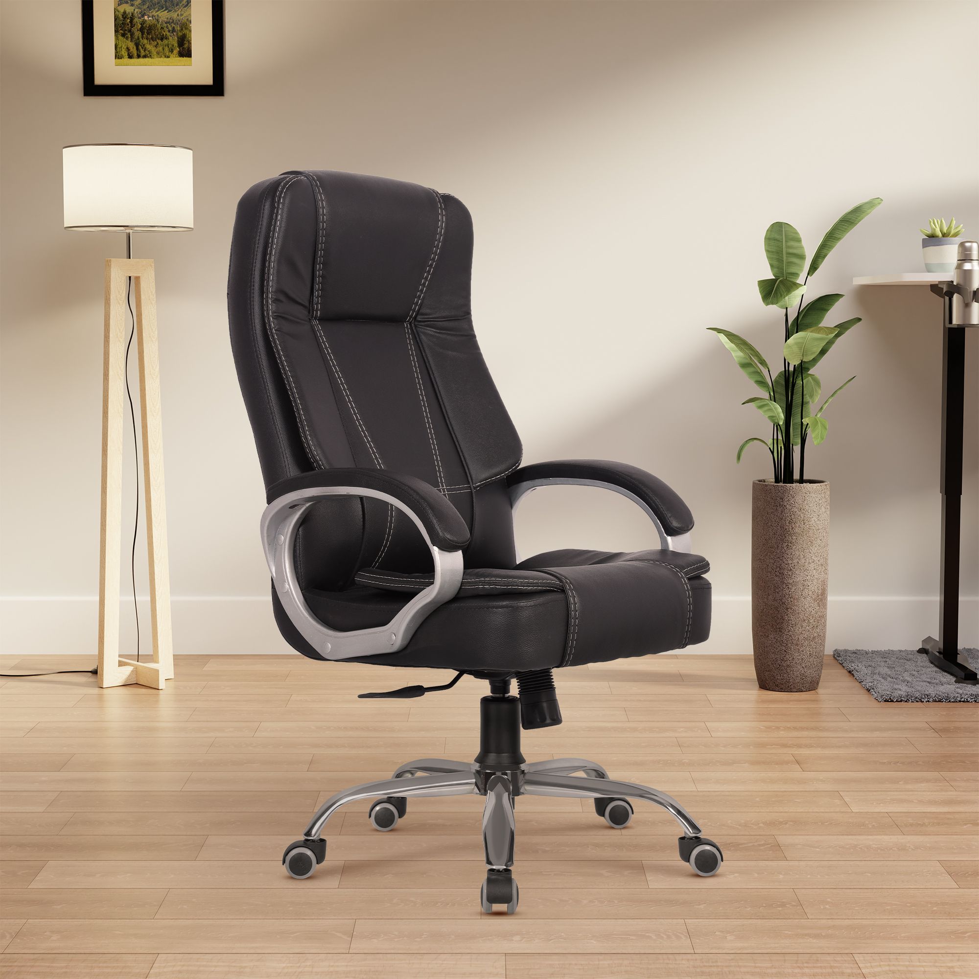 Vienna High Back Ergonomic Chair|Home & Office use|Premium Finish|Ultra Comfort Leatherette Office Executive Chair-image-10