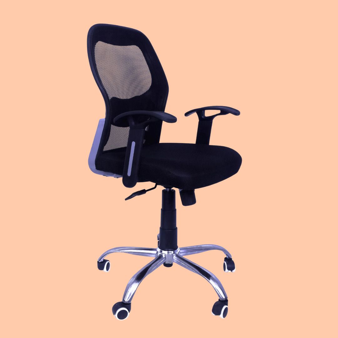 Ergonomic Mesh Office Chair Adjustable Armrest Lumbar Support Swivel Chair Linen Office Adjustable Arm Chair-image-34