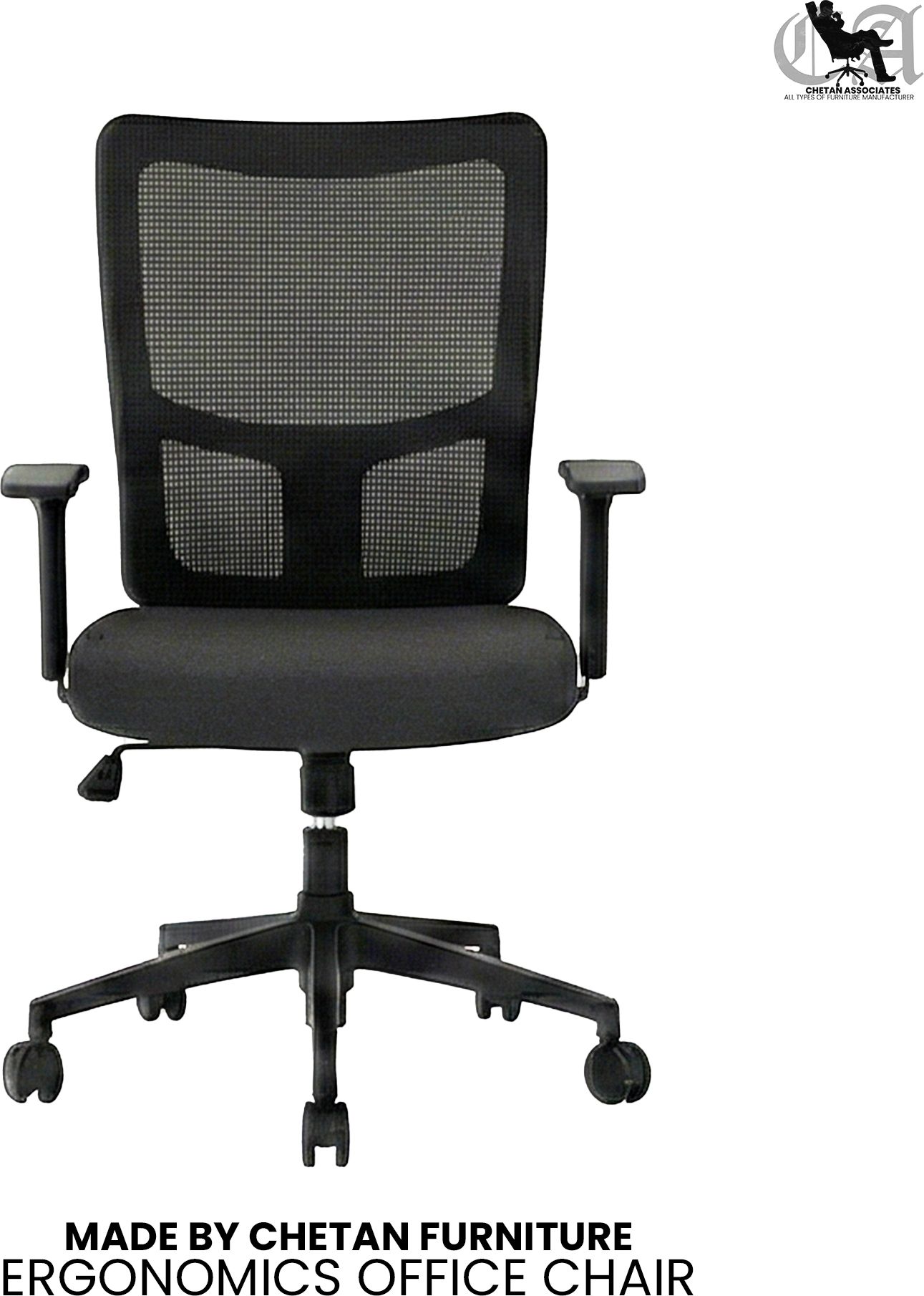 Nylon Office Adjustable Arm Chair-image-45