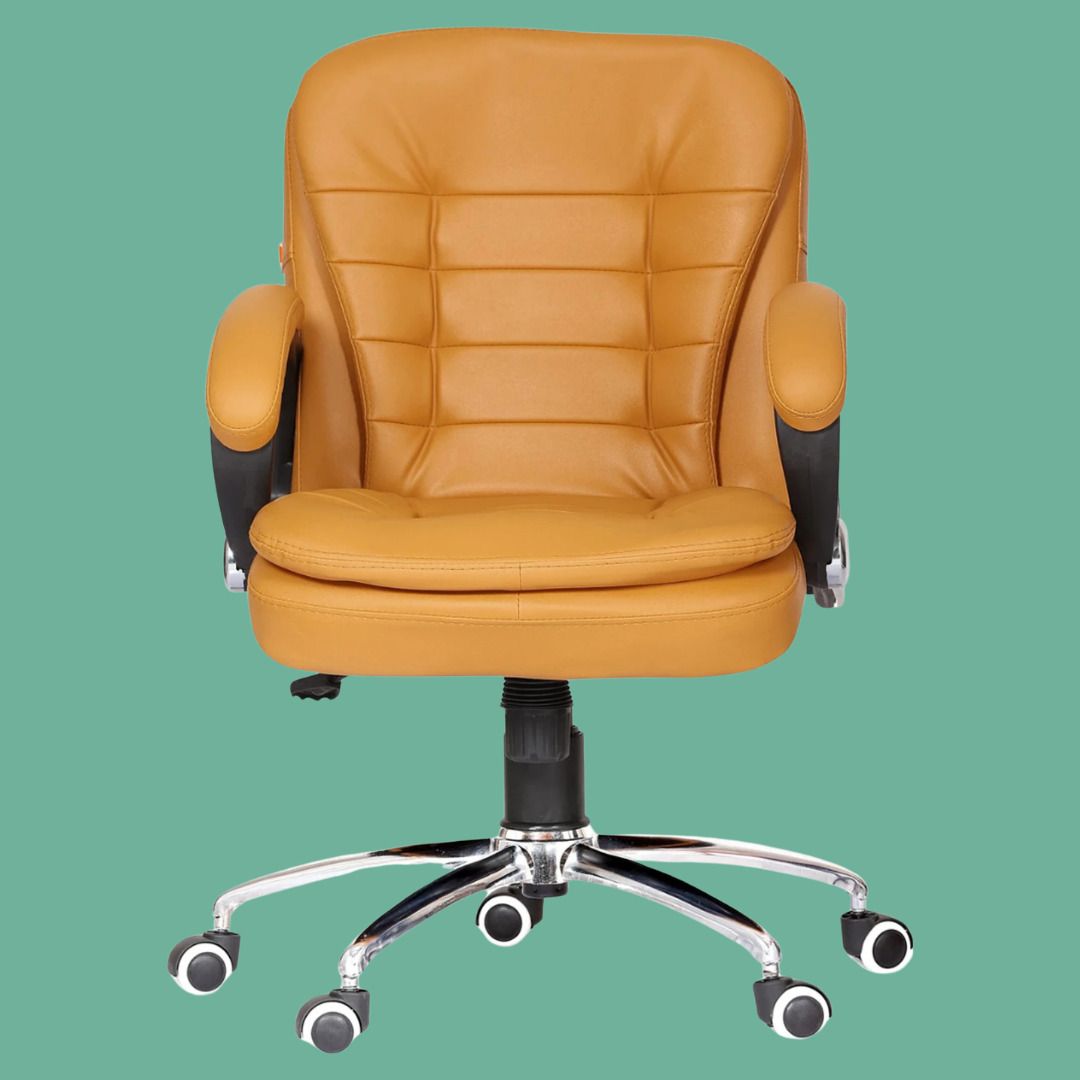 shlindia Office Executive Chair High Back Padded Seat Swivel Design Leather Office Adjustable Arm Chair-picture-13