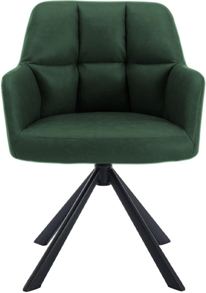 Battle Modern 360° Swivel Mid-Back Arm Faux-Leather Study Office Desk Chair Linen Office Arm Chair-image-47