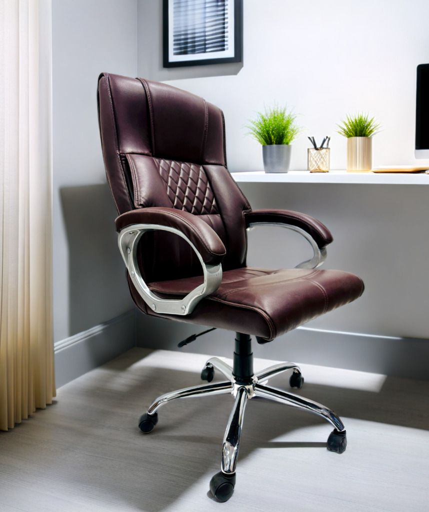 Director Principal Manager Vip Study Office Home Arm revolving Leather Office Arm Chair-image-45