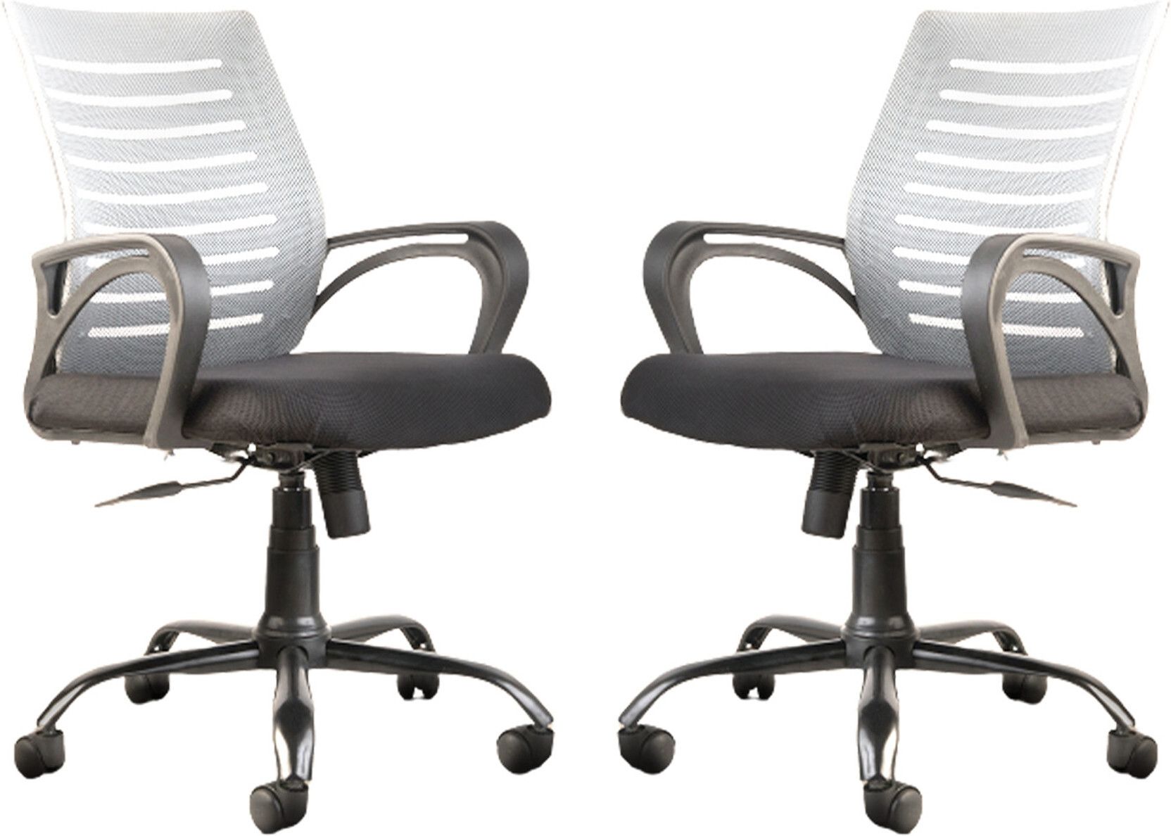 Diego Mid Back Ergonomic Office Chair Heavy Duty Black Metal Base 2 yr Warranty Mesh Office Arm Chair-image-32