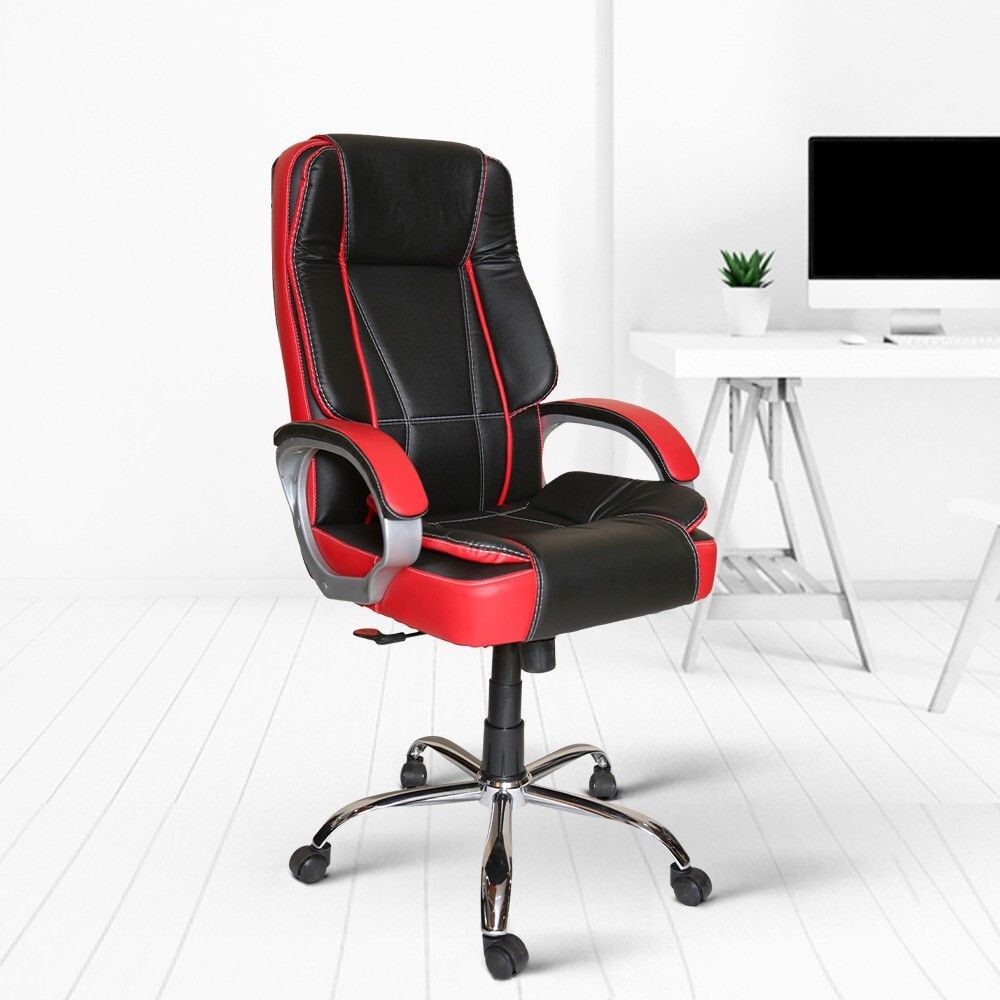 CELLBELL C102 Watson High Back Executive Leatherette Chair | Adjustable Height Leatherette Office Executive Chair-image-46