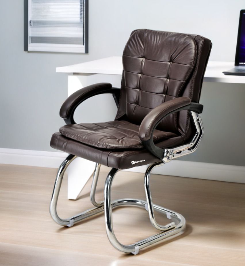 kithania Executive Ergonomic Home Office visitor computer Study home guest chair Leather Office Executive Chair-picture-12