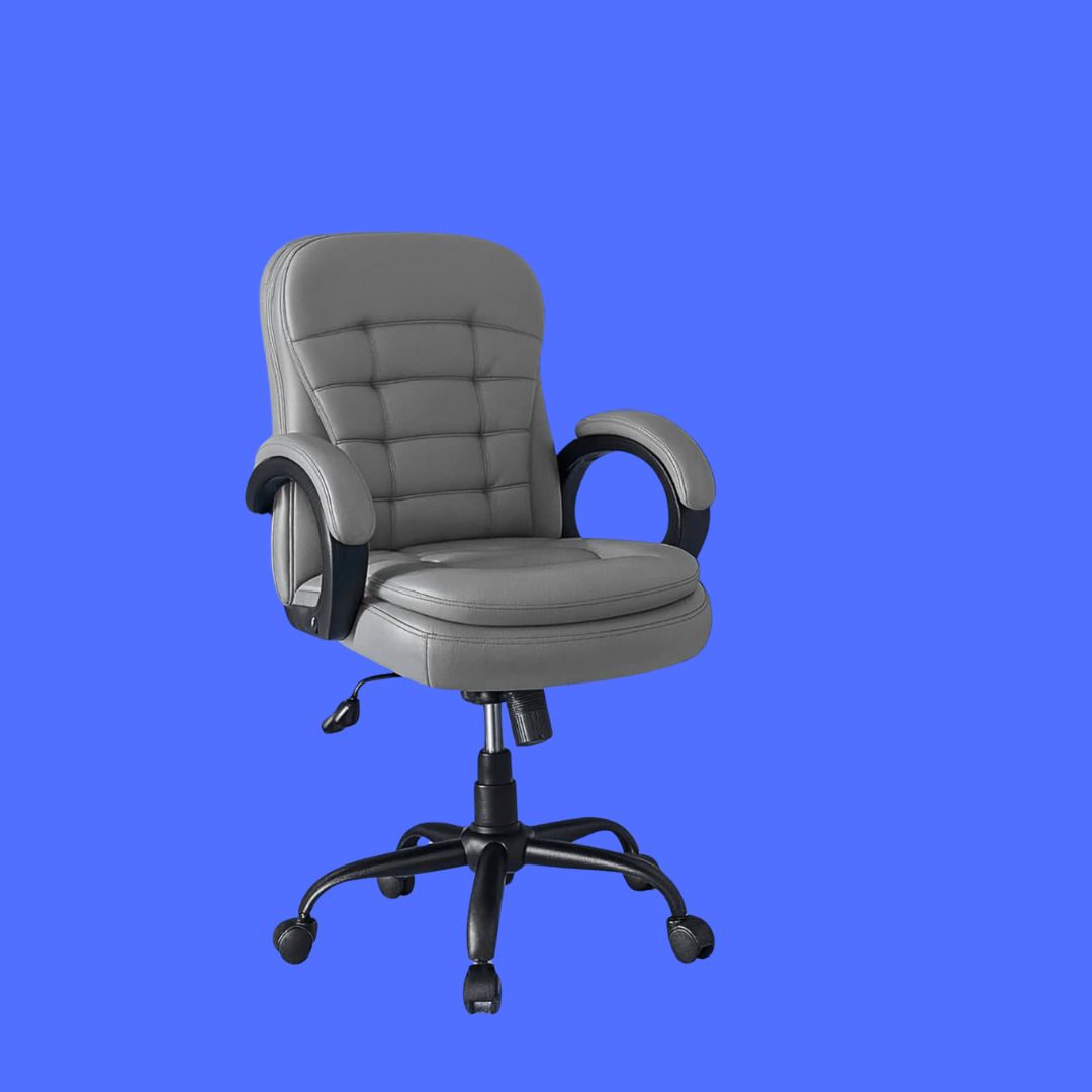 ProFit Adjustable Mesh Computer Chair for Office and Home Use Leatherette Office Adjustable Arm Chair-image-16