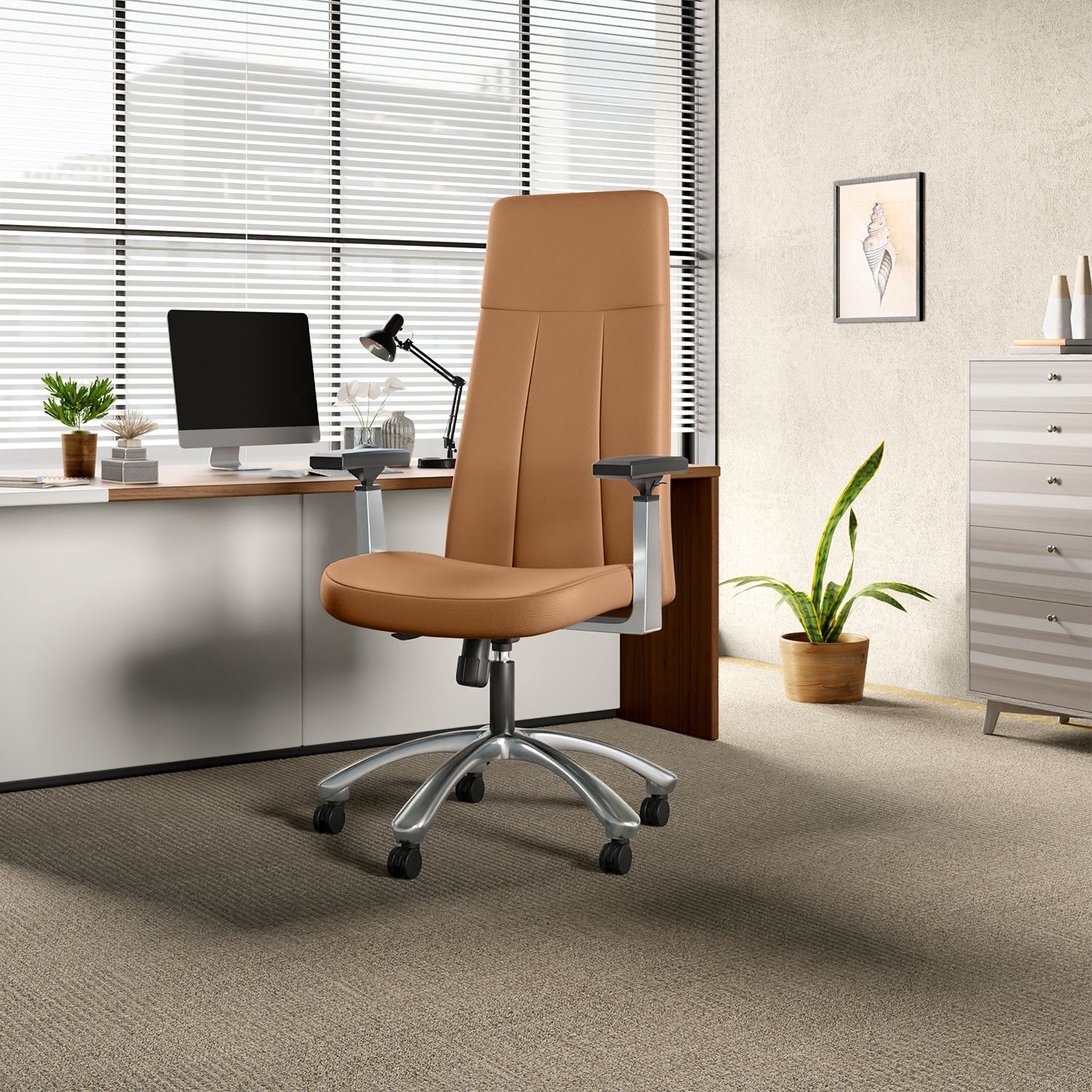 Thrill Executive Leatherette Office Conference Chair-image-9