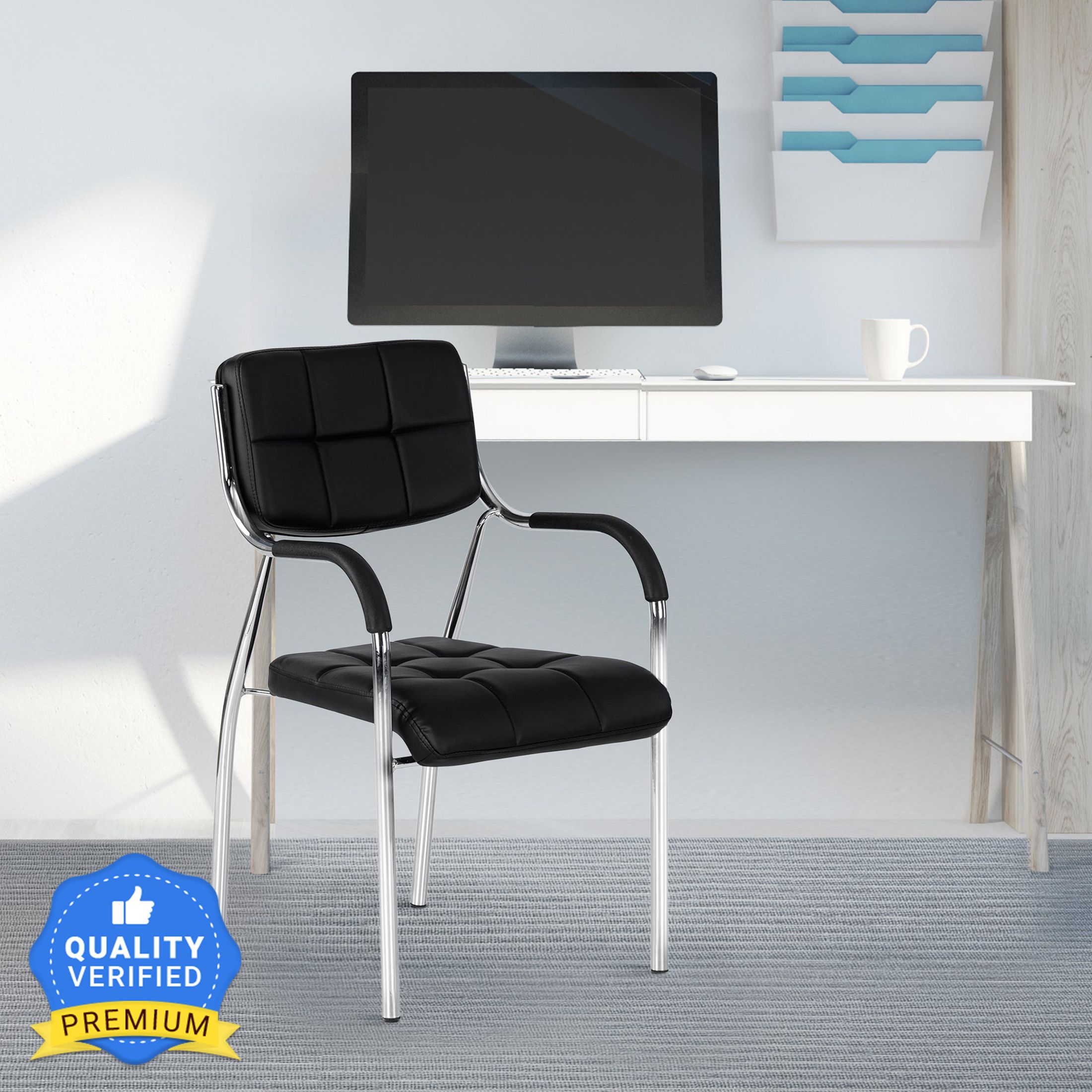 nilkamal Indus Fabric Office Arm Chair-picture-5