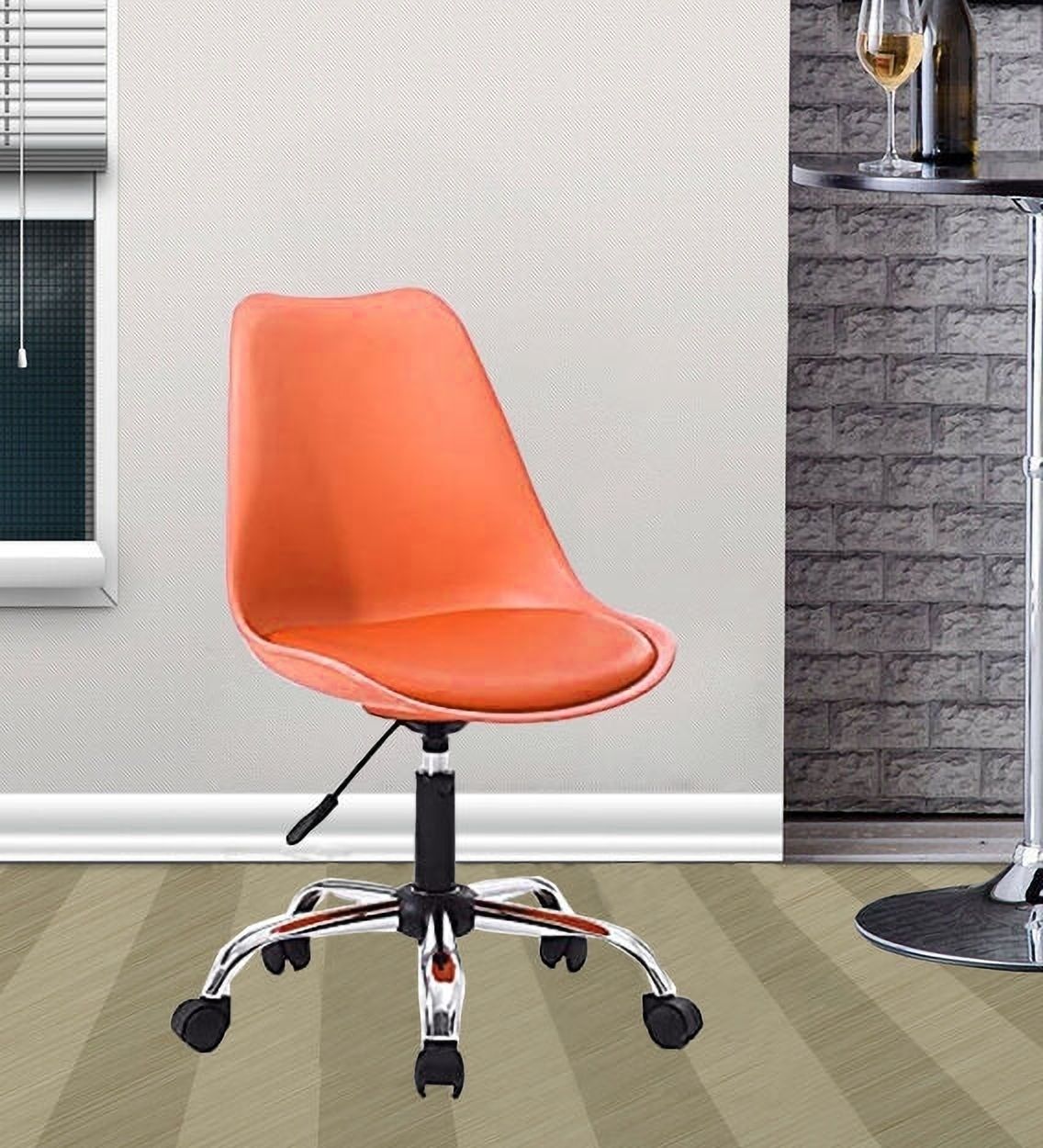 Study Stool With Chrome Base Fabric Office Executive Chair-image-7
