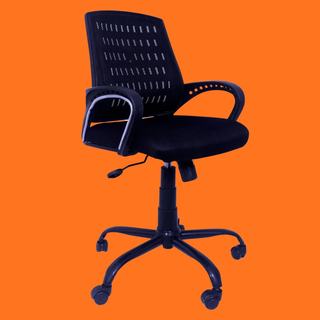 Linen Office Adjustable Arm Chair-image-34
