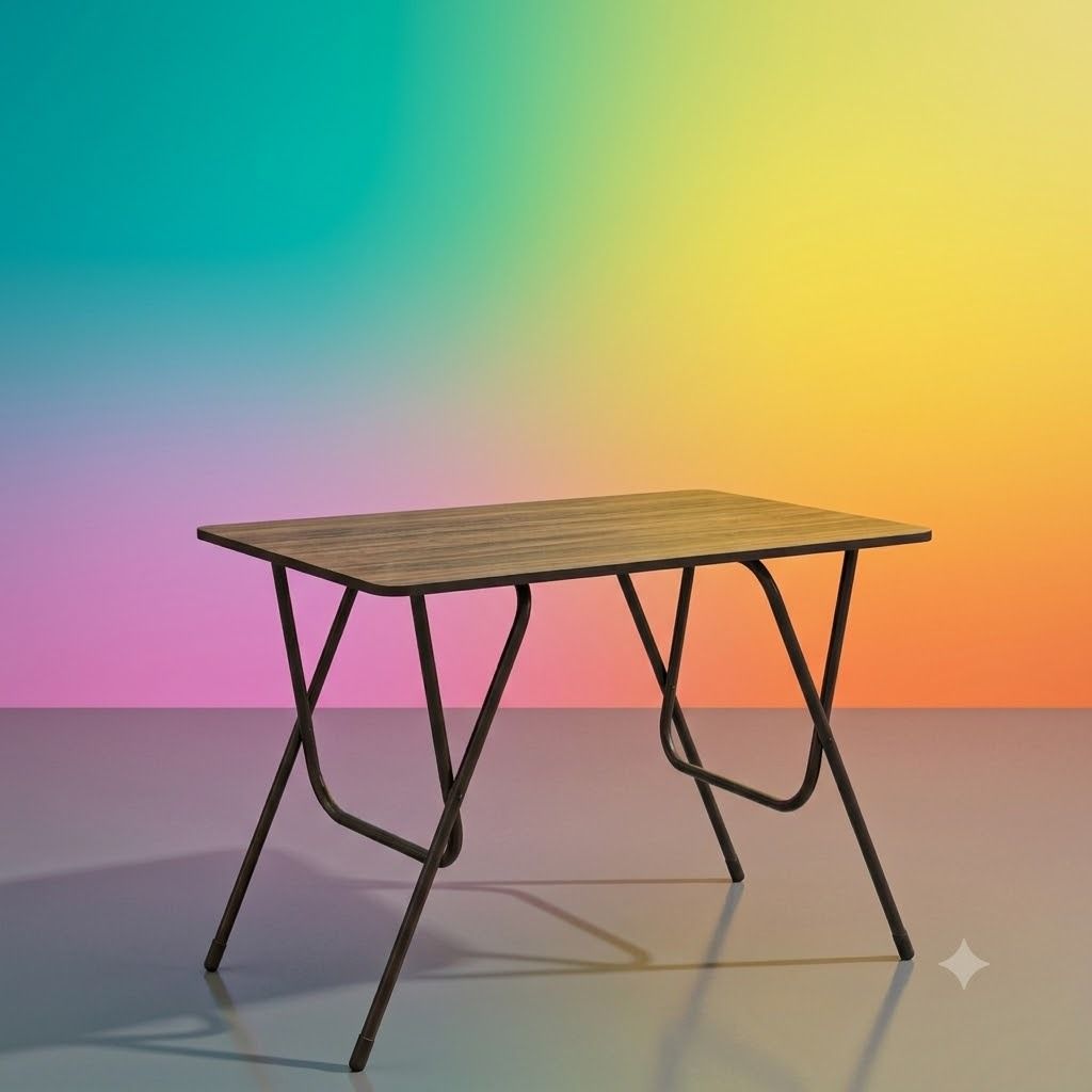 evercraft Folding Study Table & Computer Desk | Wooden Table for Home & Office Solid Wood Multipurpose Table-picture-41