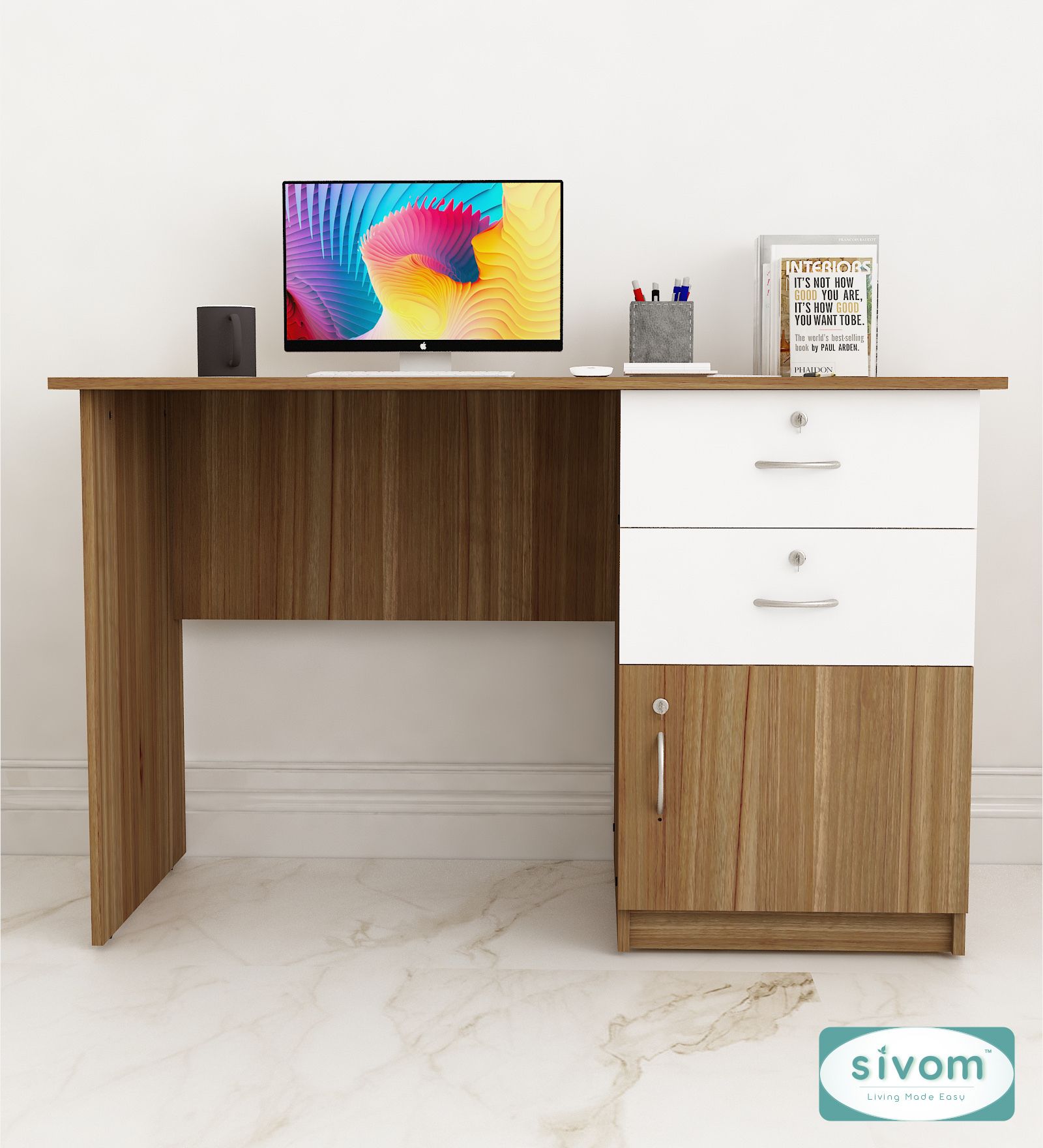 Prism Multipurpose Study/Home/Office Table Engineered Wood Study Table-image-36