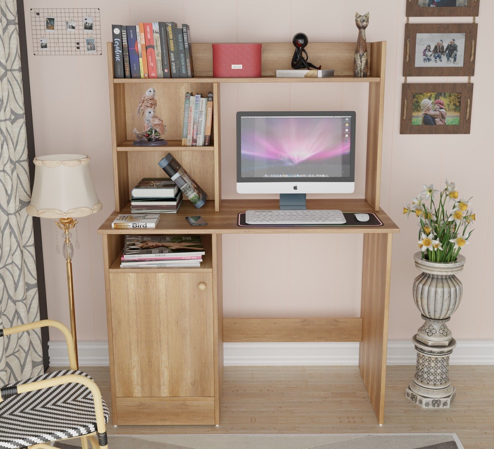 Multipurpose Portable Study Desk, Office Desk, Kids Desk Table Engineered Wood Study Table-image-38