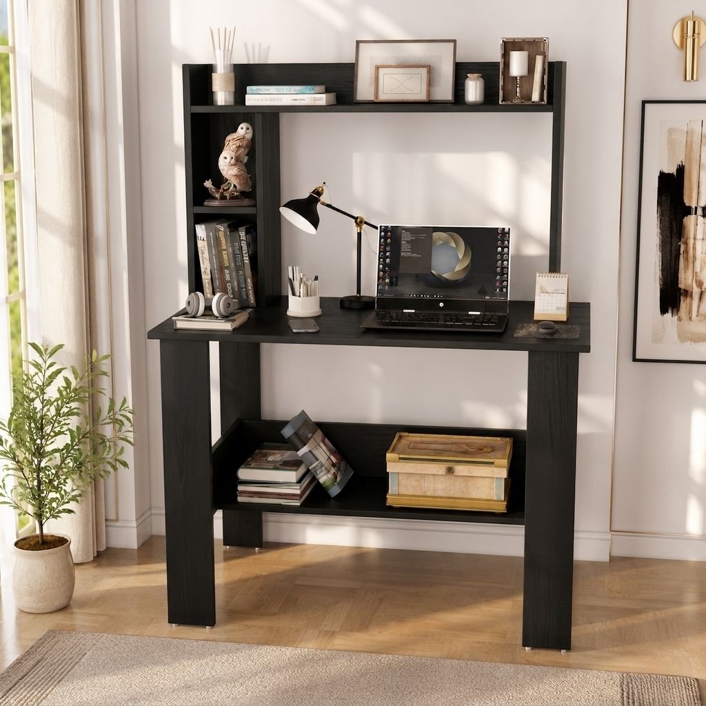 callass Modern Home Office Computer Study Table with Spacious Workstation Desk Engineered Wood Computer Desk-picture-10