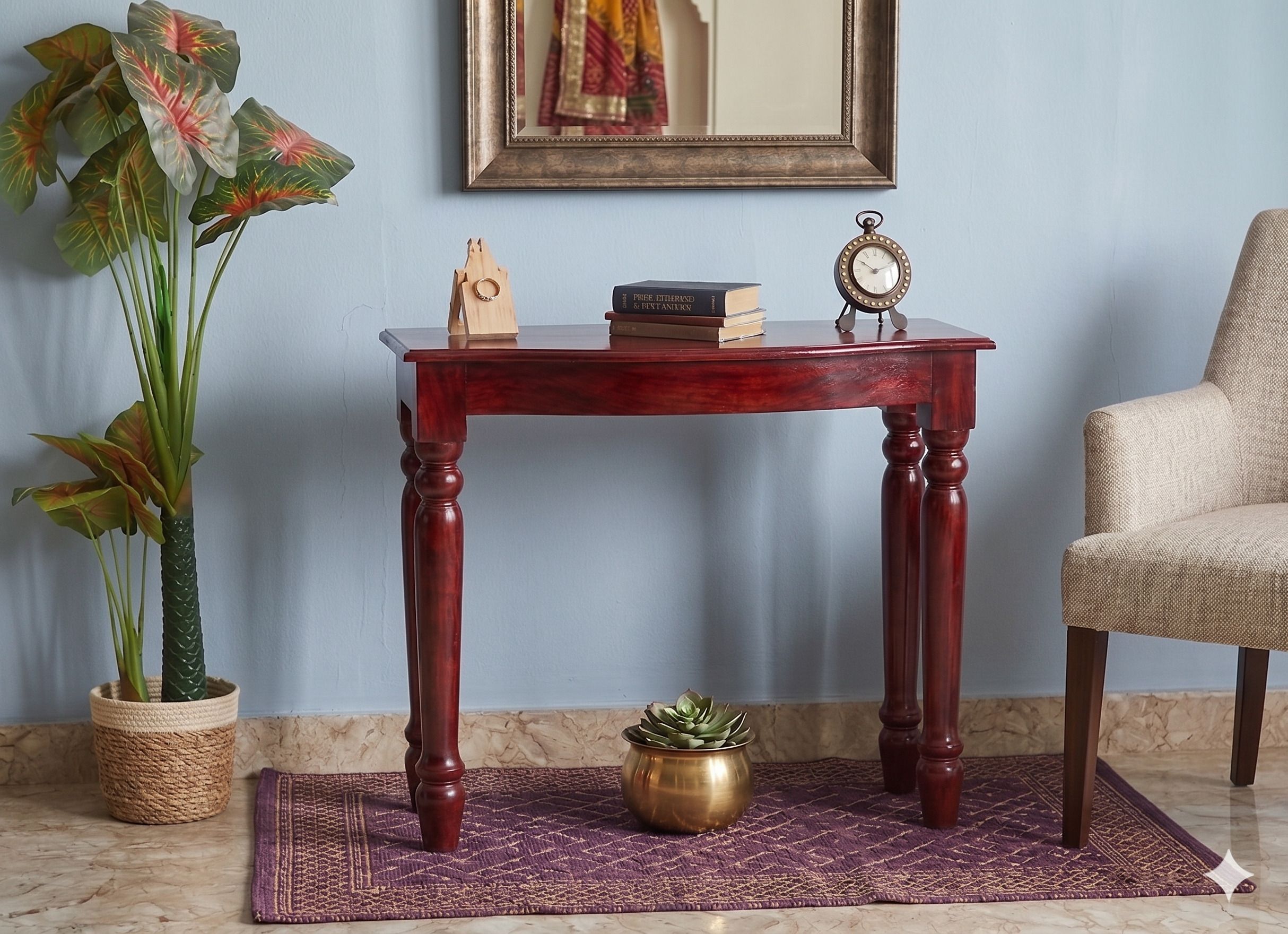 unitek furniture Rosewood Sheesham Solid Wood Study Table-picture-36