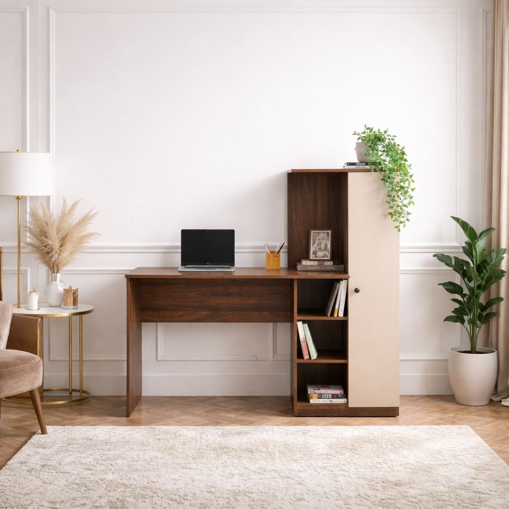 flipkart perfect homes Modern Multipurpose Home Office & Student Desk Study Table with Storage Engineered Wood Study Table-picture-31
