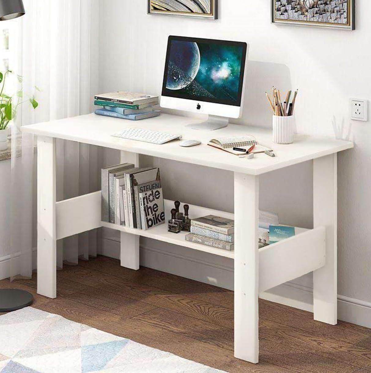 anikaa Renne Office Table | Writing Desk Engineered Wood Study Table-picture-23