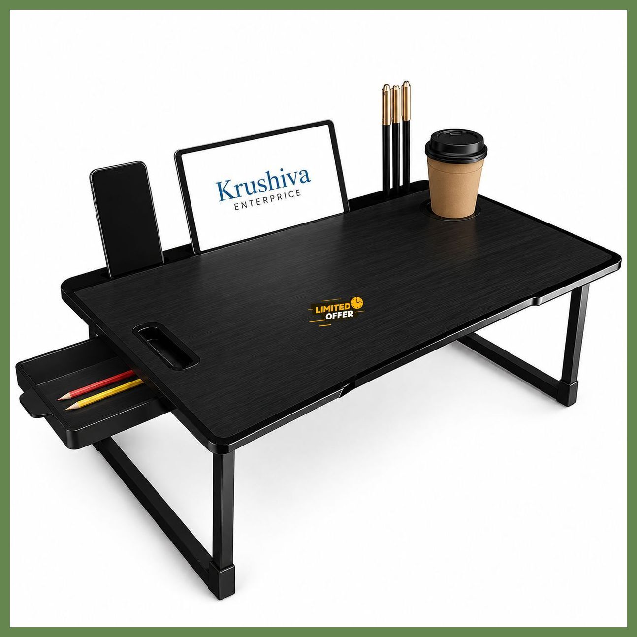 krishiva enterprise Foldable Study Table Solid Wood Study Table-picture-11