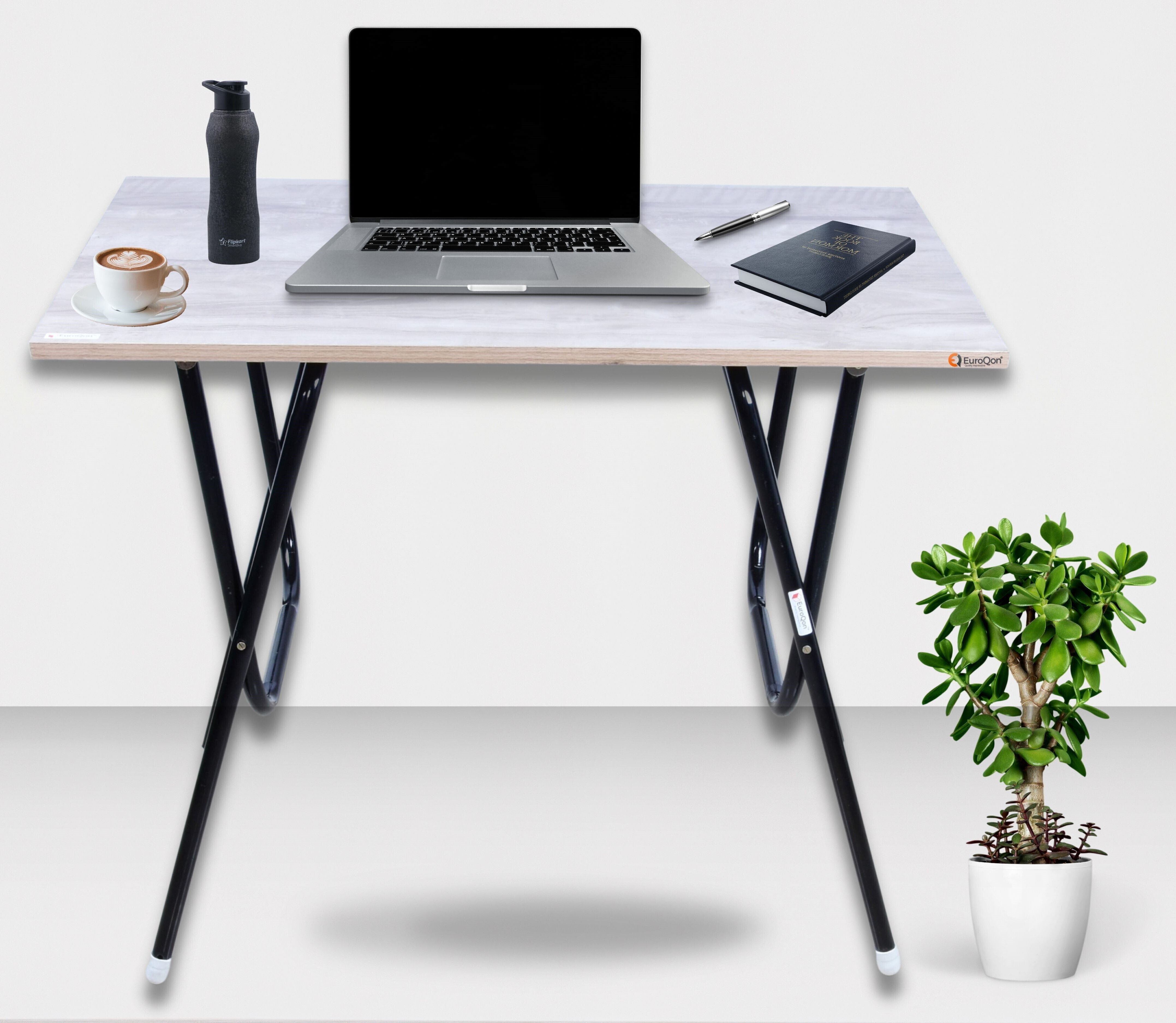 euroqon Fold Space Saver Foldable Engineered Wood Study Table-picture-10