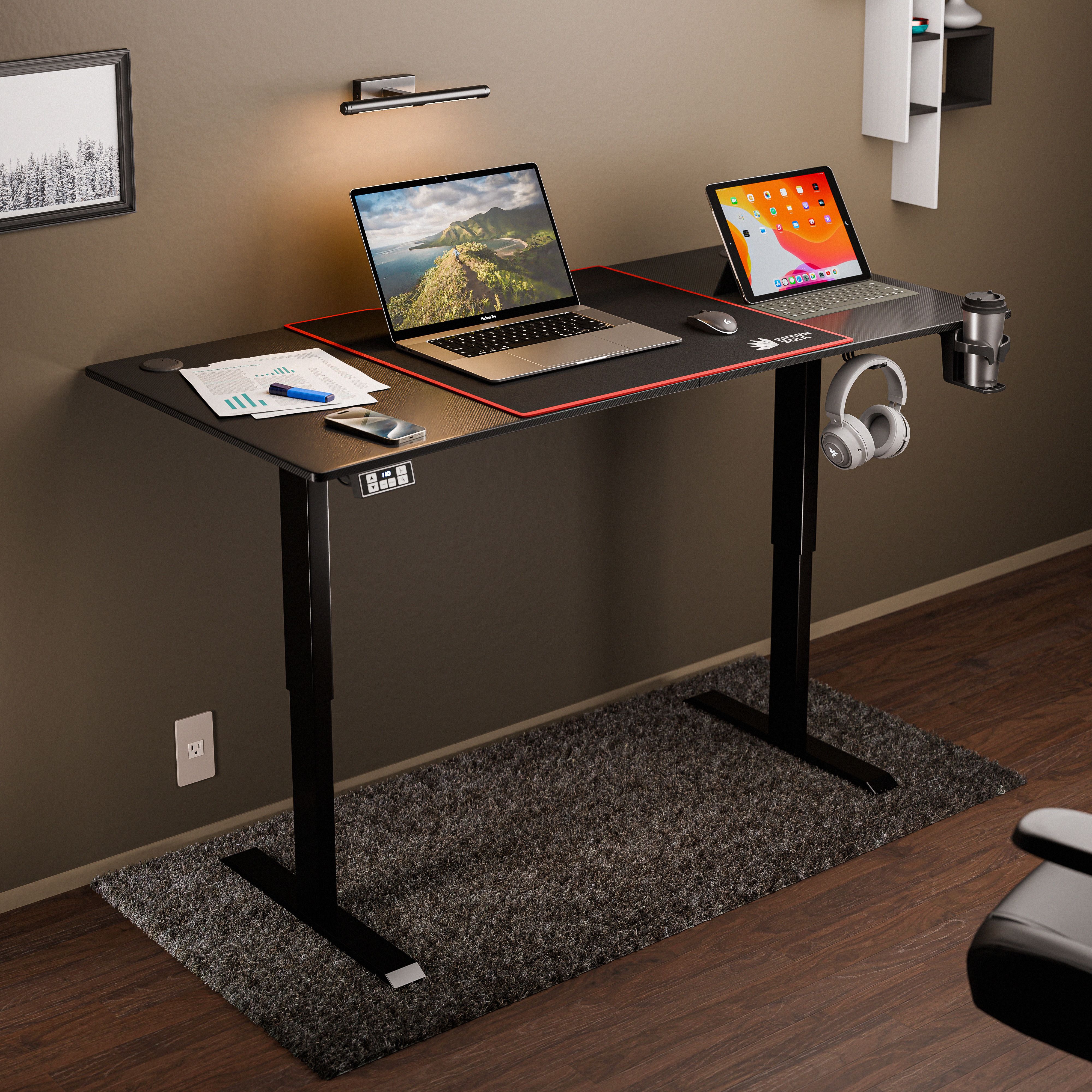 Surface 2.0 Multi-Purpose Electric Height Adjustable Study Table | Engineered Wood Office Table-image-47