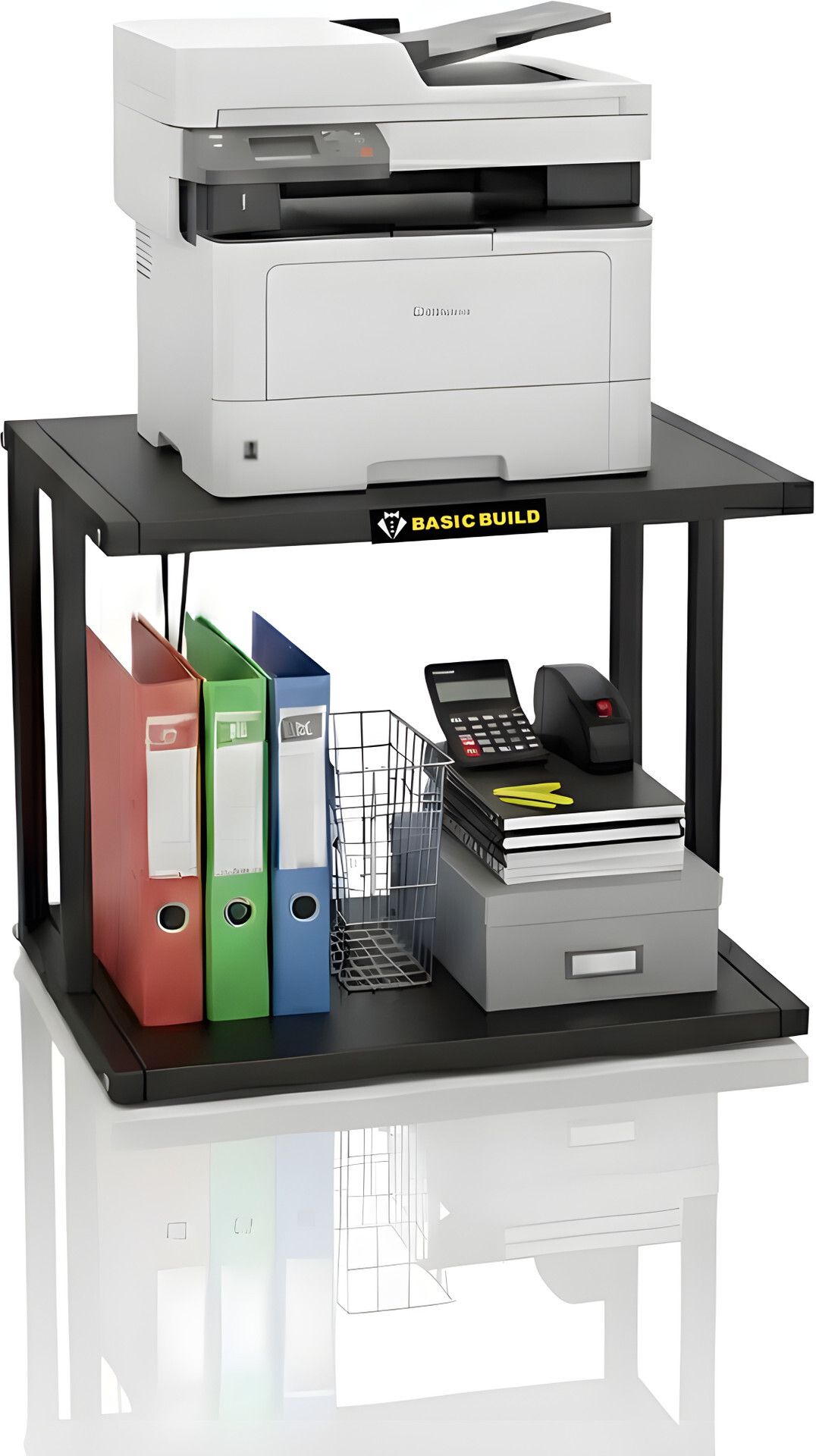 basic builds 2-Tier Metal Printer Stand Metal Multipurpose Table-picture-22
