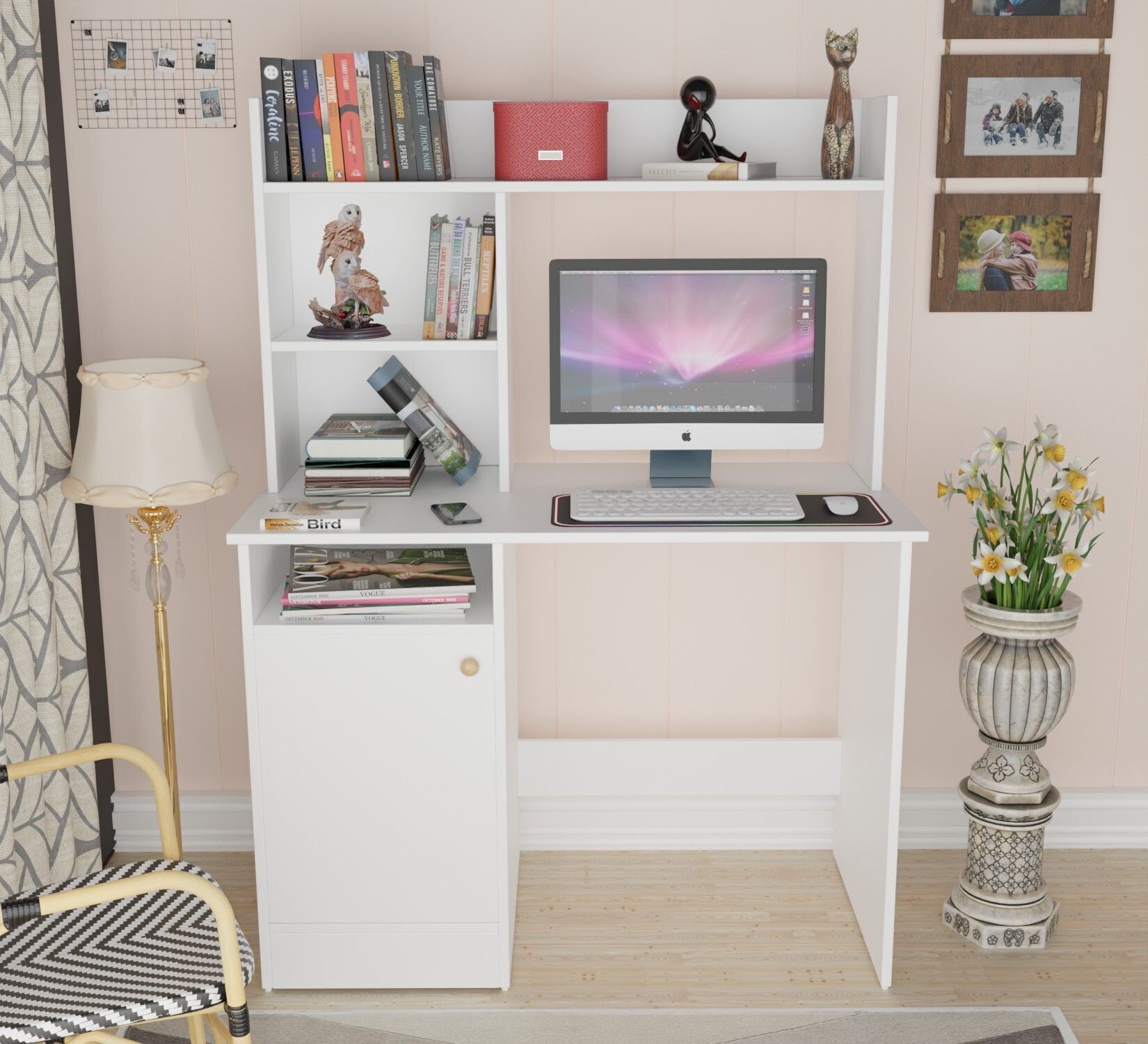 Multipurpose Portable Study Desk, Office Desk, Kids Desk Table Engineered Wood Study Table-image-42