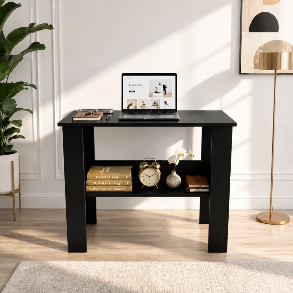 flipkart perfect homes Modern Study Table | Workstation Desk | Office Computer Table with Storage Engineered Wood Study Table-picture-10