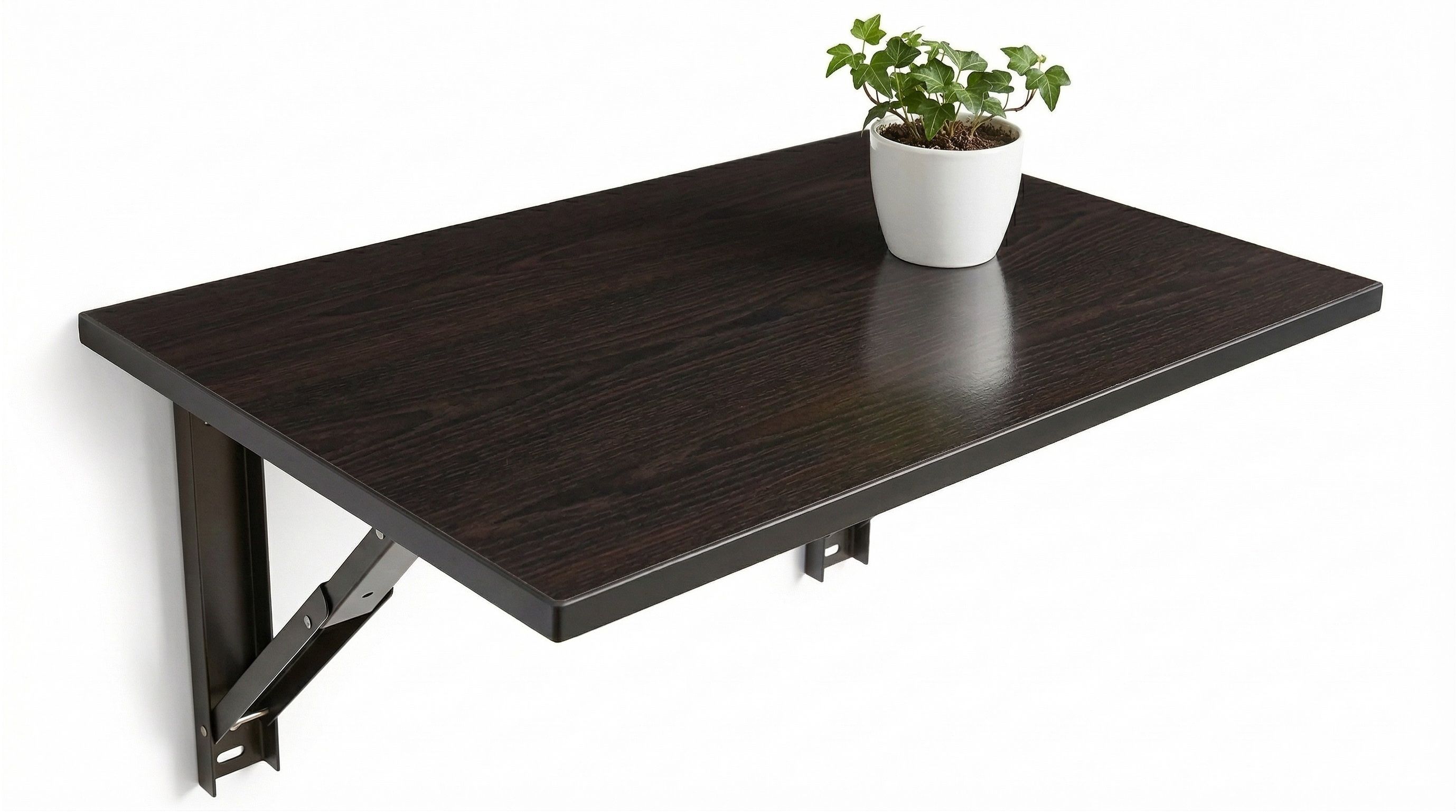 malbro Foldable-Wall Mounted Table Wooden Study Desk 60x40 cm Space Saving Shelf Engineered Wood Study Table-picture-27