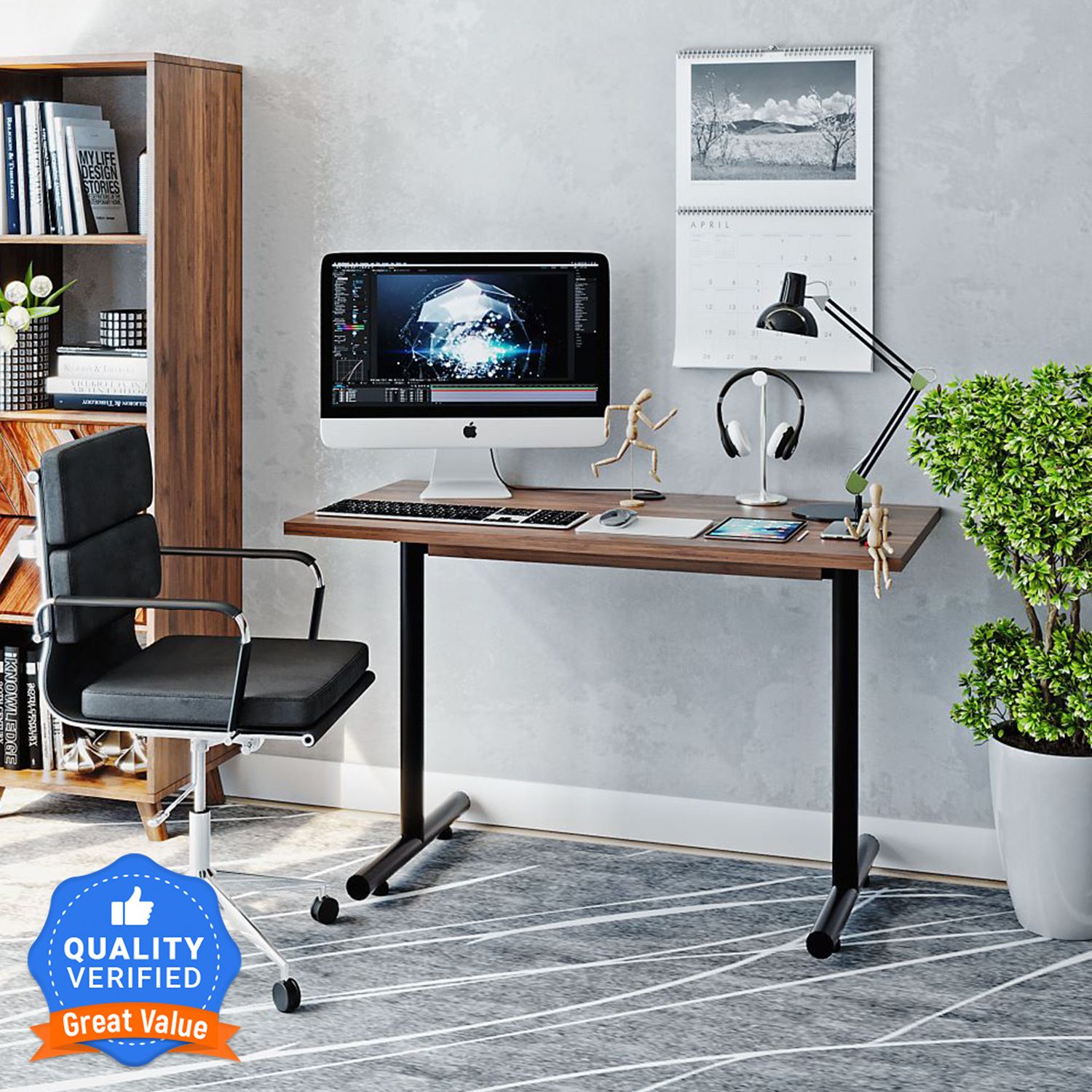 Shea Engineered Wood Study Table-image-42