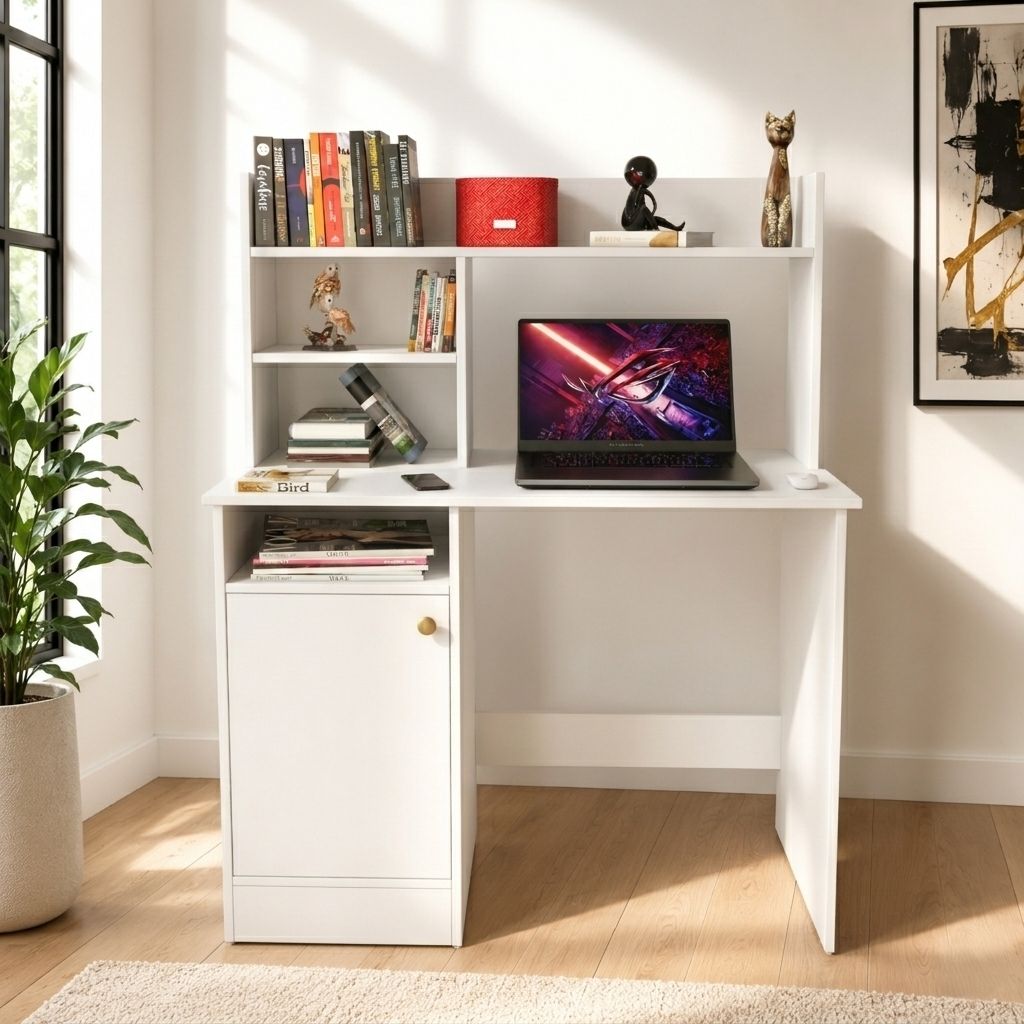 flipkart perfect homes Modern Multipurpose Study Table | Writing Desk for Home Office |Computer Table Engineered Wood Computer Desk-picture-22
