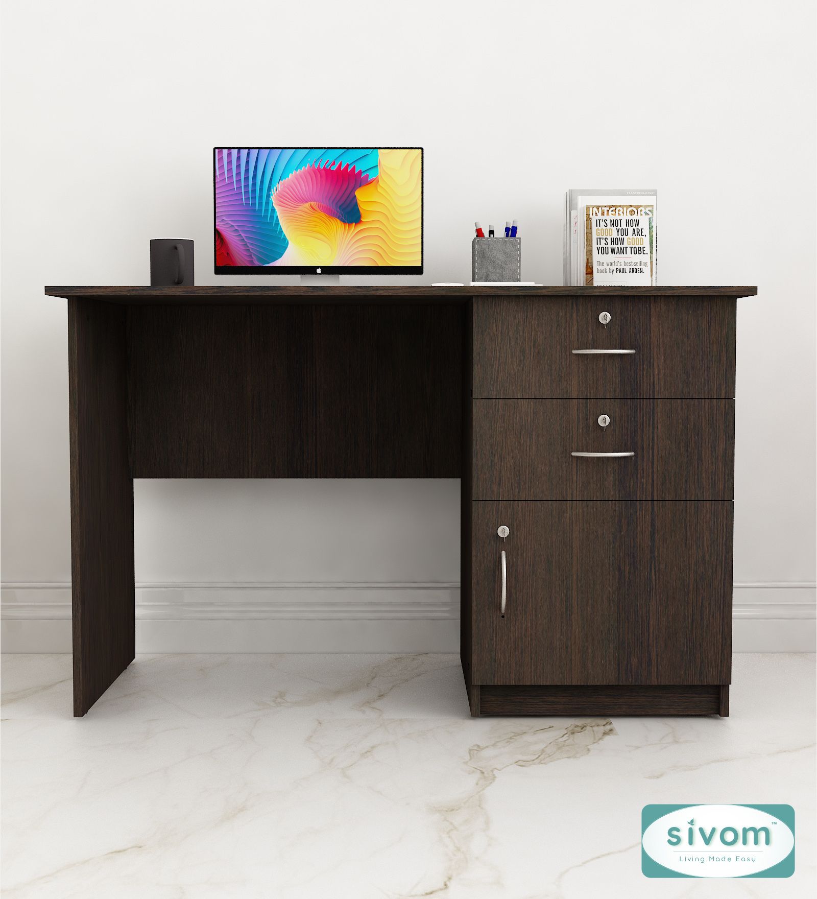 sivom Prism Multipurpose Study/Home/Office Table Engineered Wood Study Table-picture-15