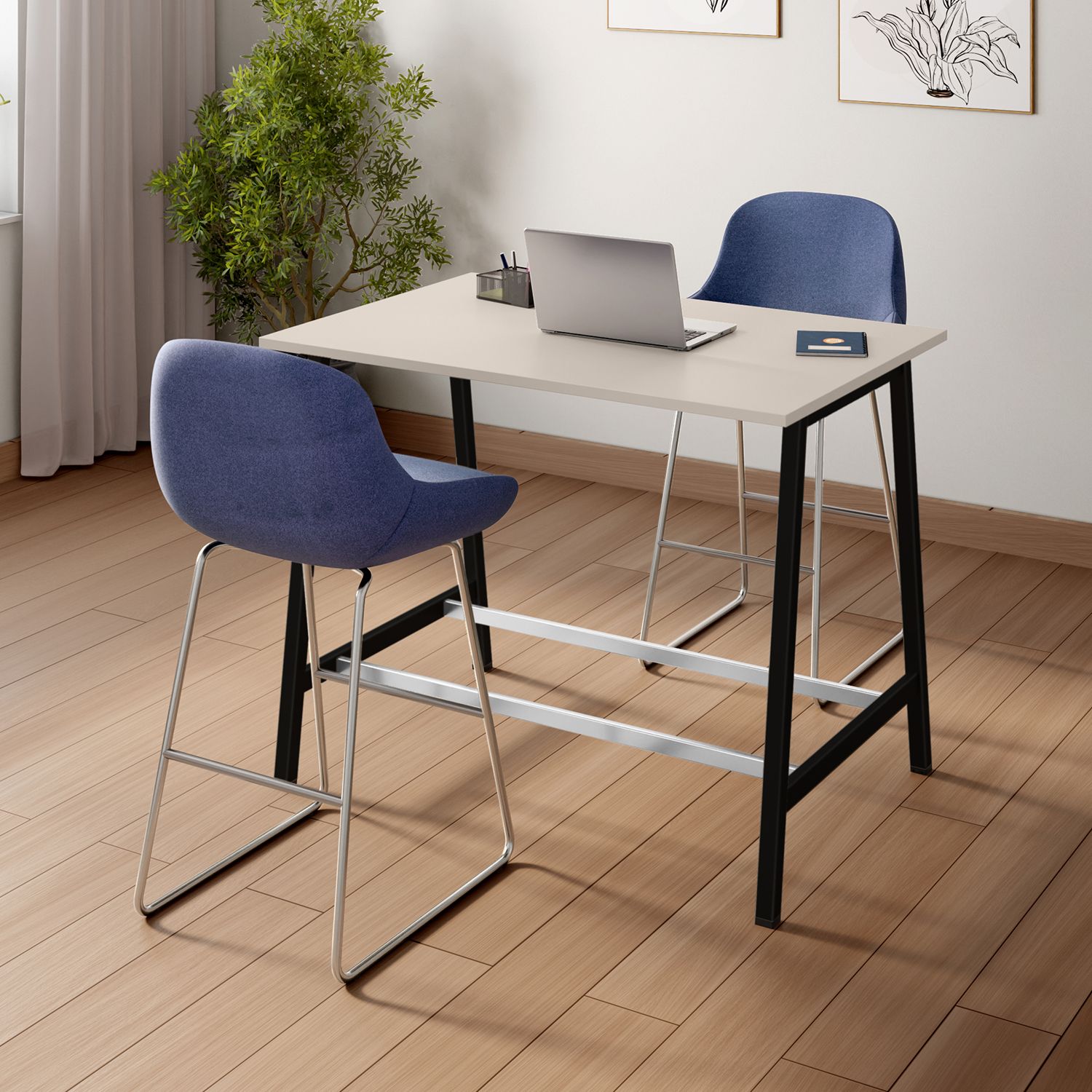 interio by godrej Flow High Standing Engineered Wood Office Table-picture-16