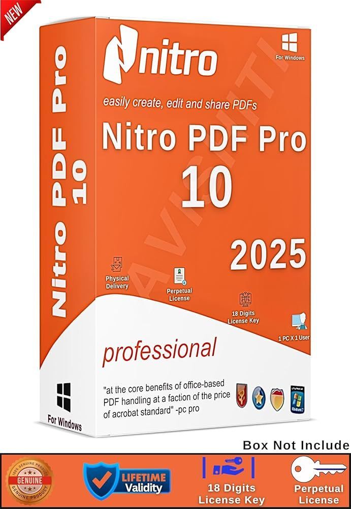 NitroPDF 10 Pro (2025) | Lifetime License Key | 1 PC | Activation Code Only - No CD/DVD-picture-43