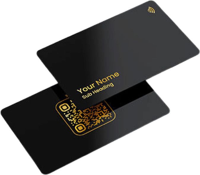 NFCCARD Black Metal Card with Matt Golden Print-picture-29