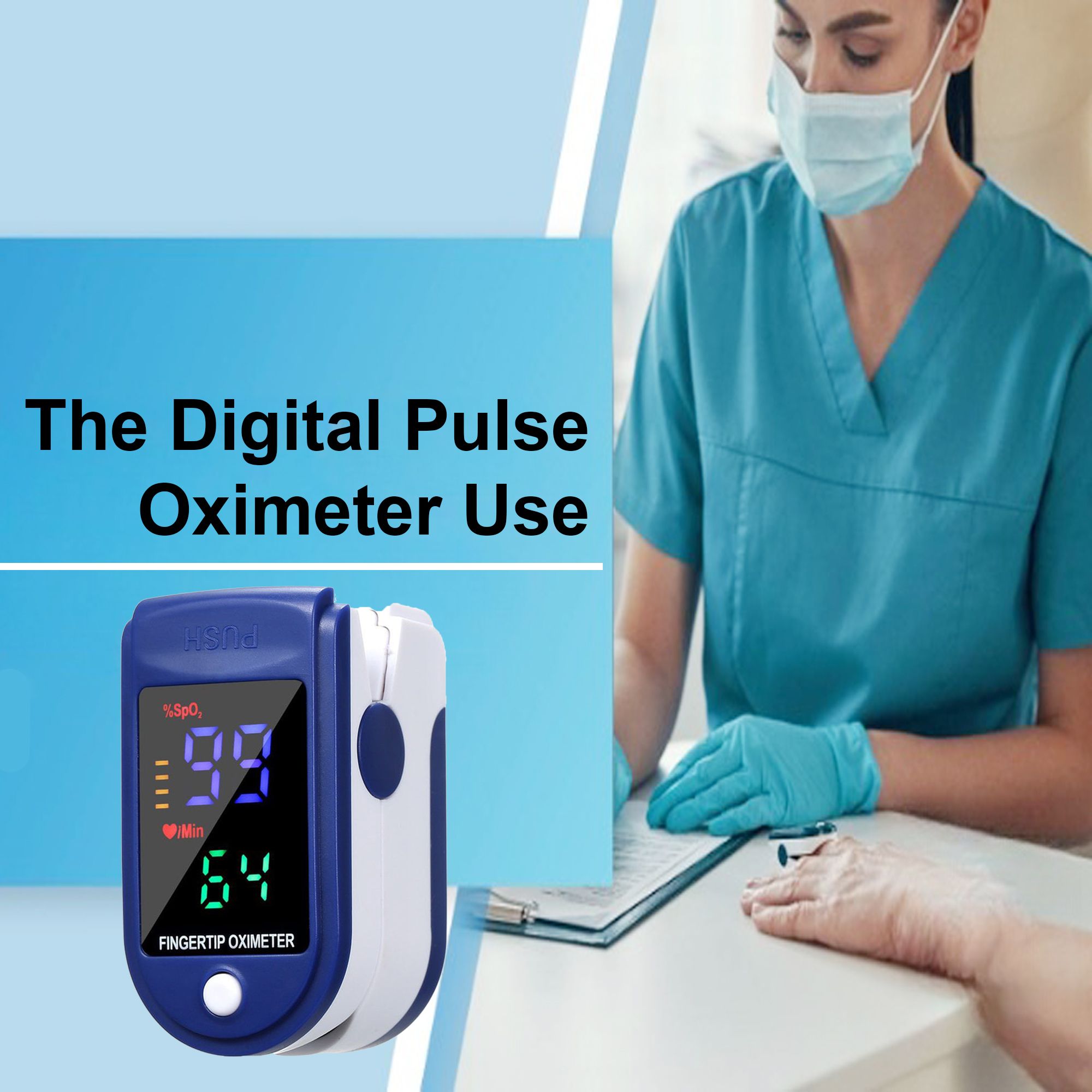 cool indians Fingertip Pulse Oximeter with digital Oxygen saturation&Heart Rate Monitor Multi-Range Ohmmeter-picture-18