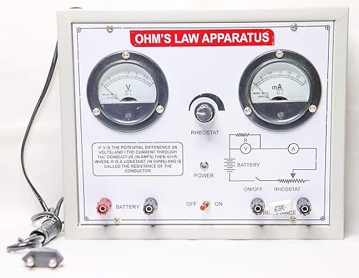 labcare ohms law apparatus kit model science equipment with power supply for physics lab Series Ohmmeter-picture-45